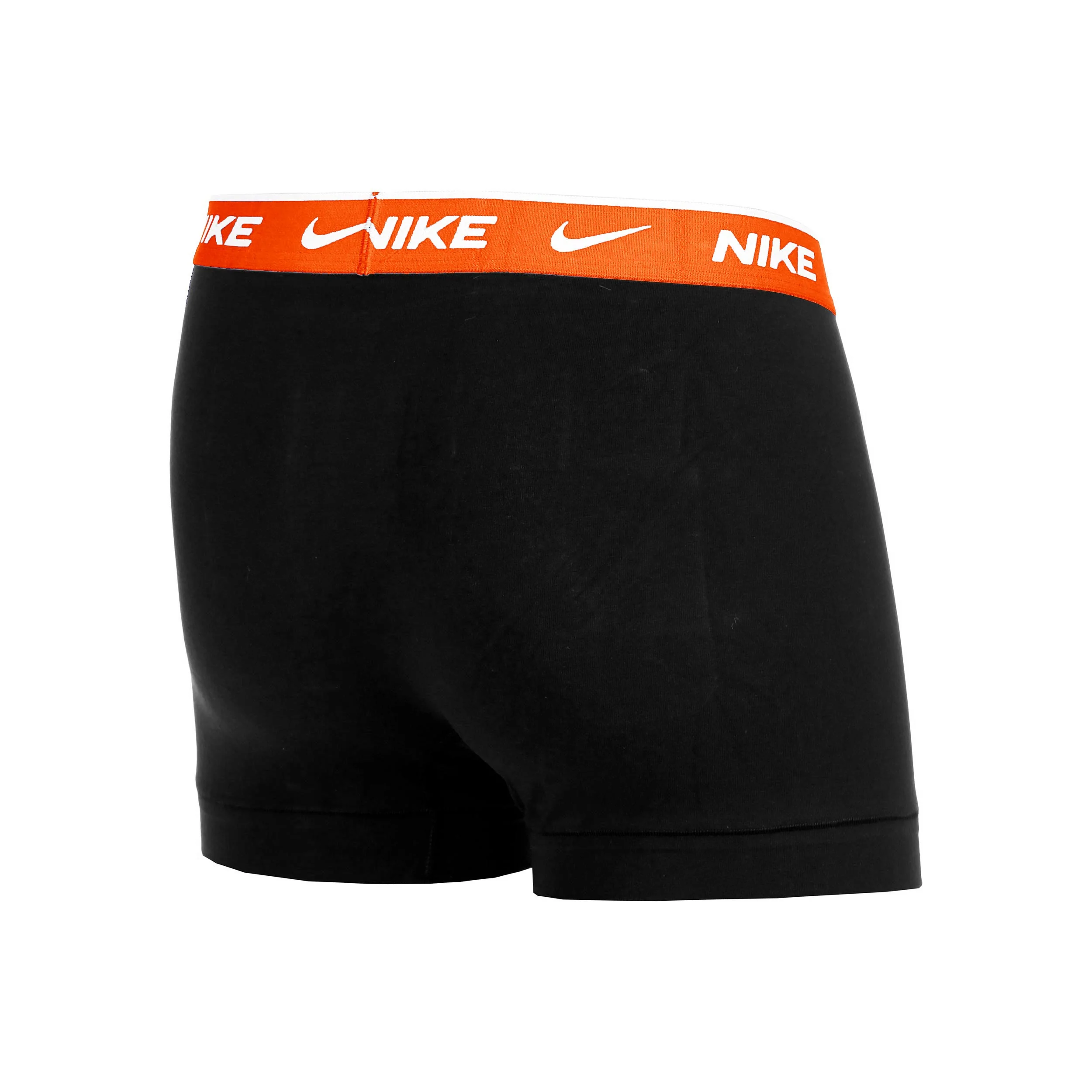 Essential Cotton Stretch Trunk Caleçon Pack de 3 Hommes - noir, orange - Image 6