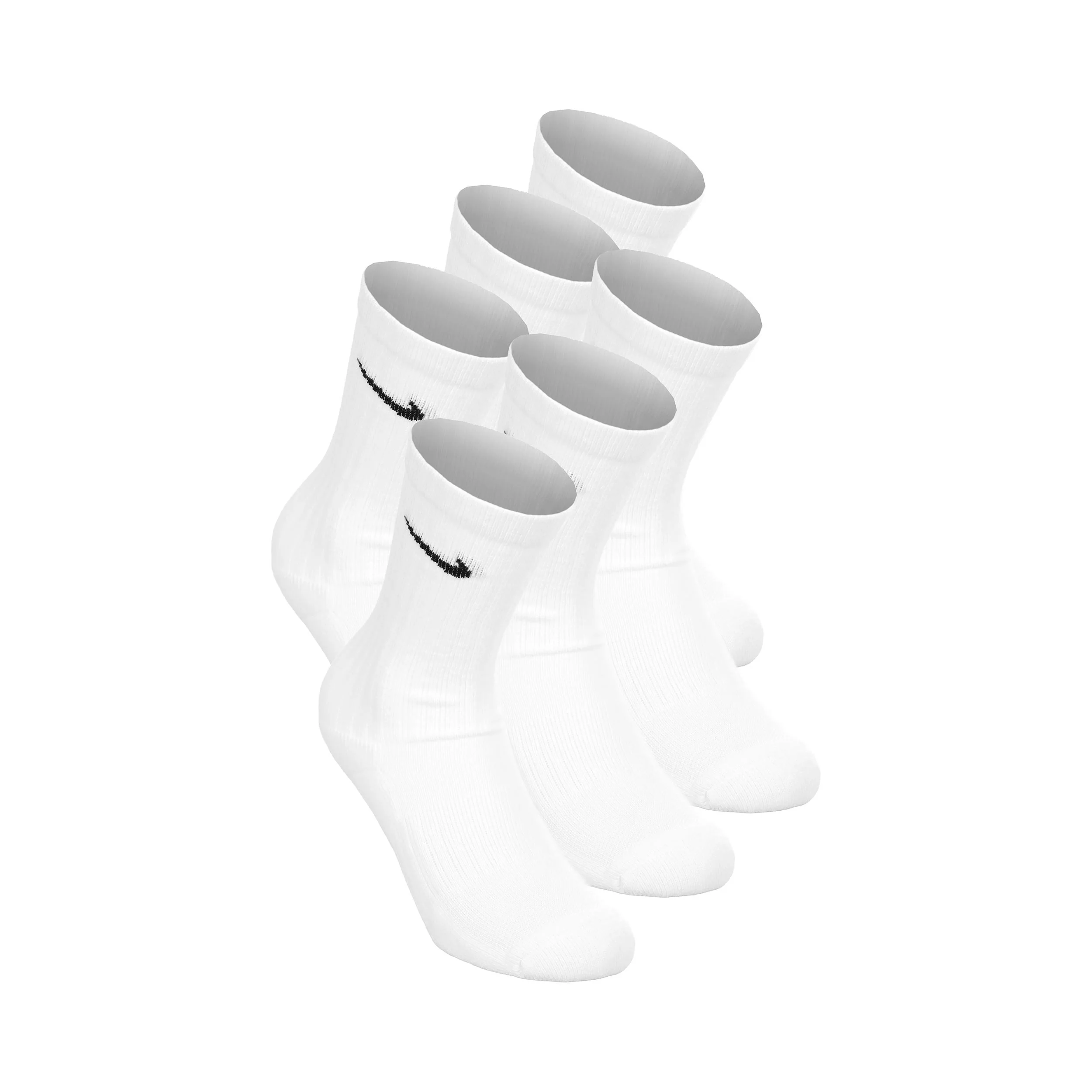 Everyday Crew Chaussettes de tennis Pack de 6 Enfants - blanc, noir