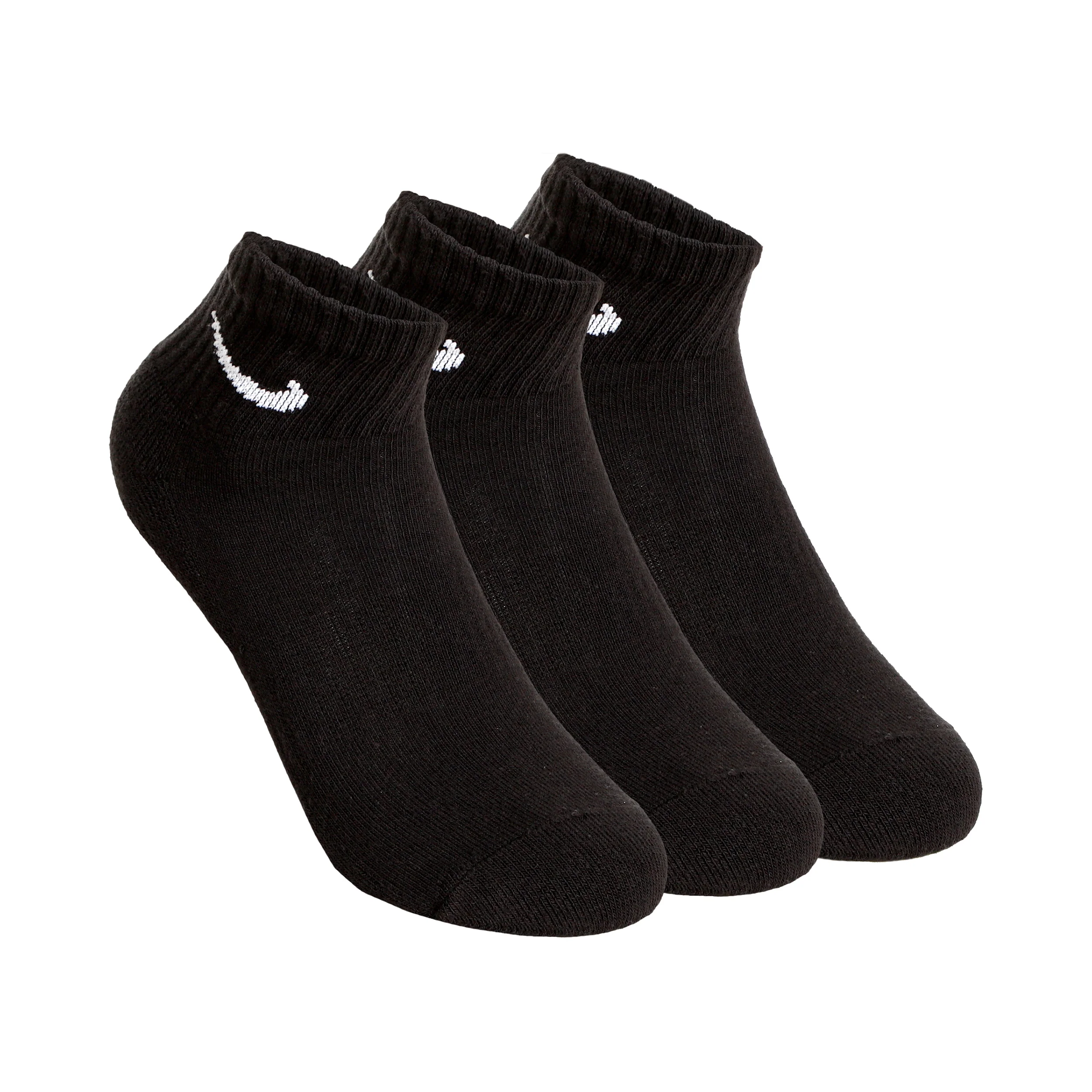 Everyday Cushioned Ankle Chaussettes de tennis Pack de 3 Unisex - noir, blanc