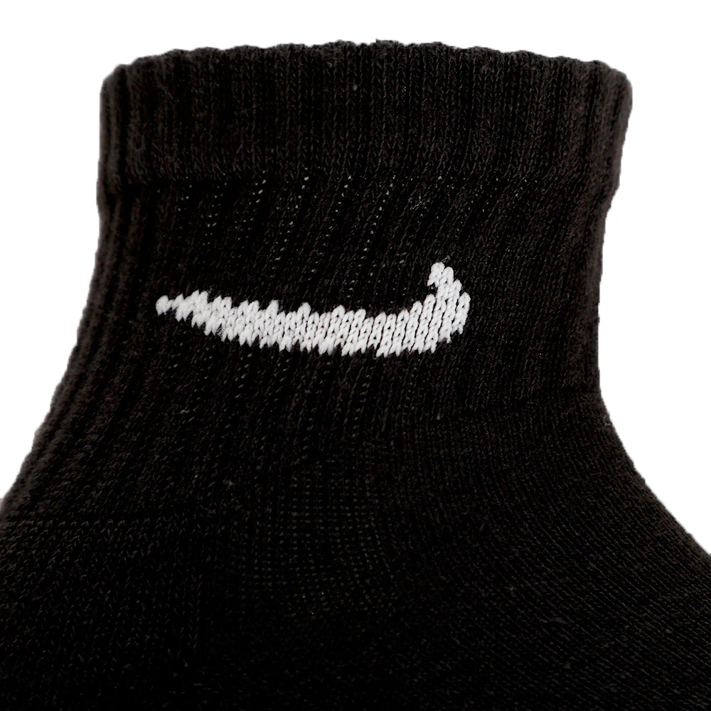 Everyday Cushioned Ankle Chaussettes de tennis Pack de 3 Unisex - noir, blanc - Image 5