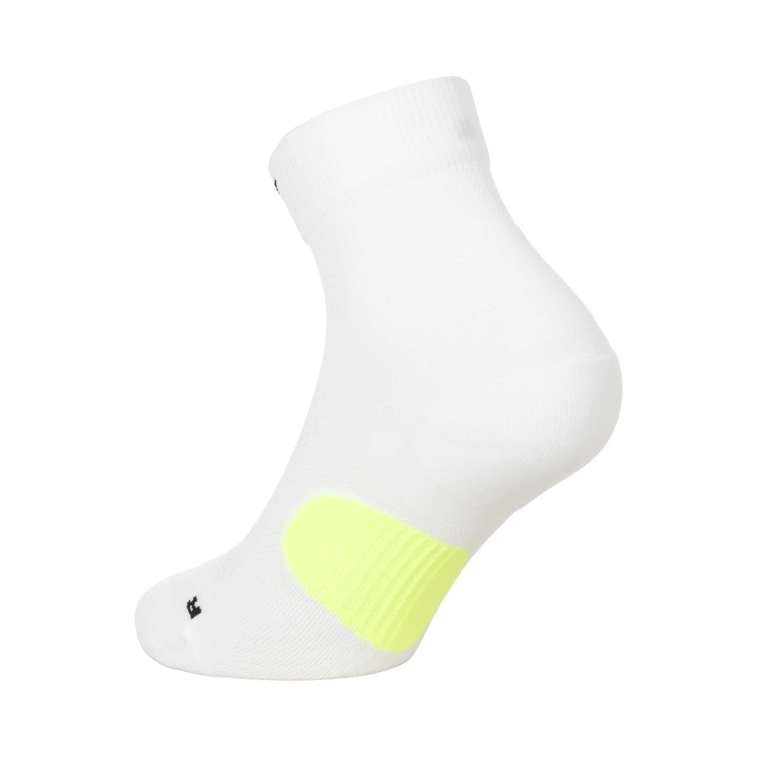 Fast Midweight Ankle Chaussettes de running Unisex - blanc, vert fluo - Image 2