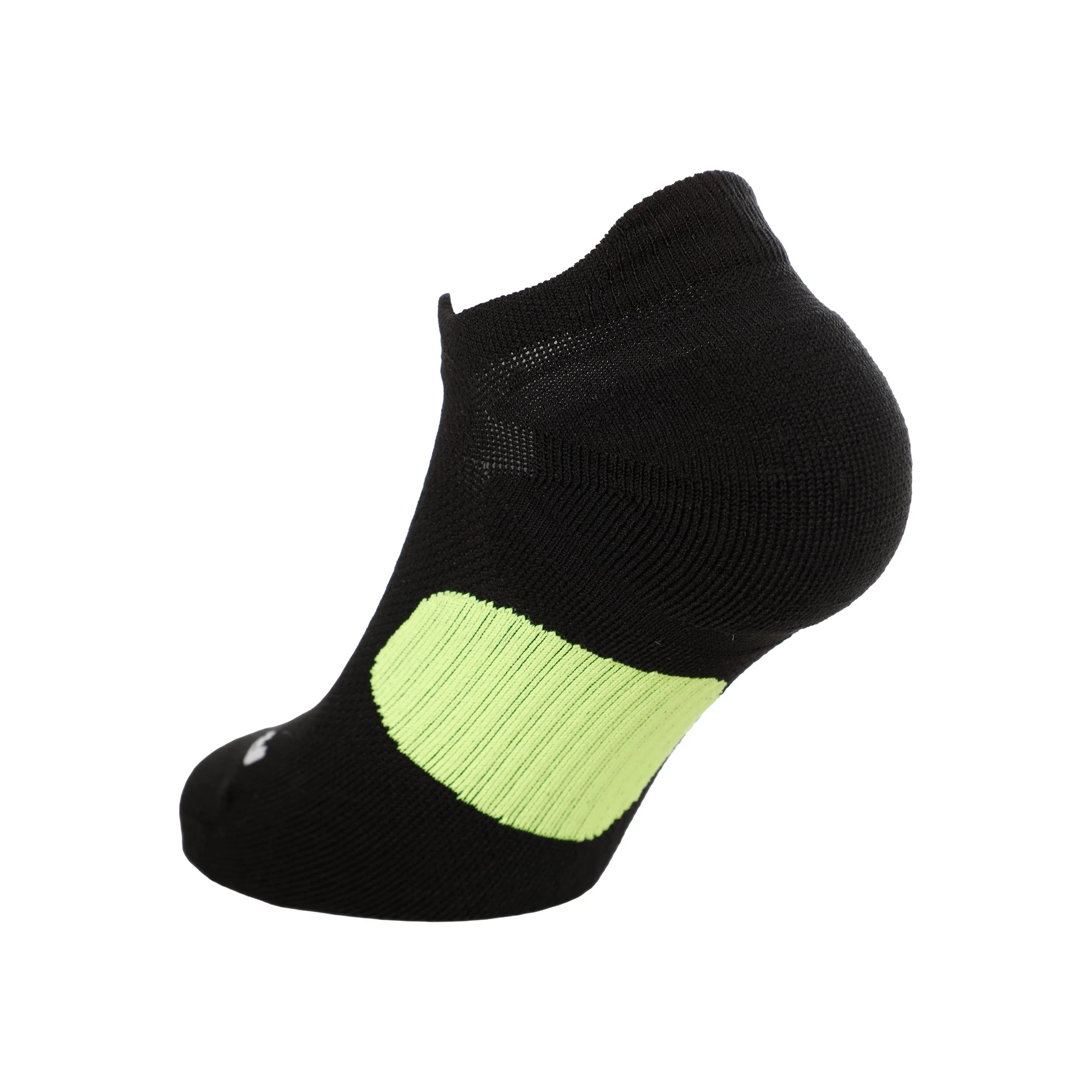 Fast Midweight Chaussettes de running Unisex - noir, vert fluo - Image 2