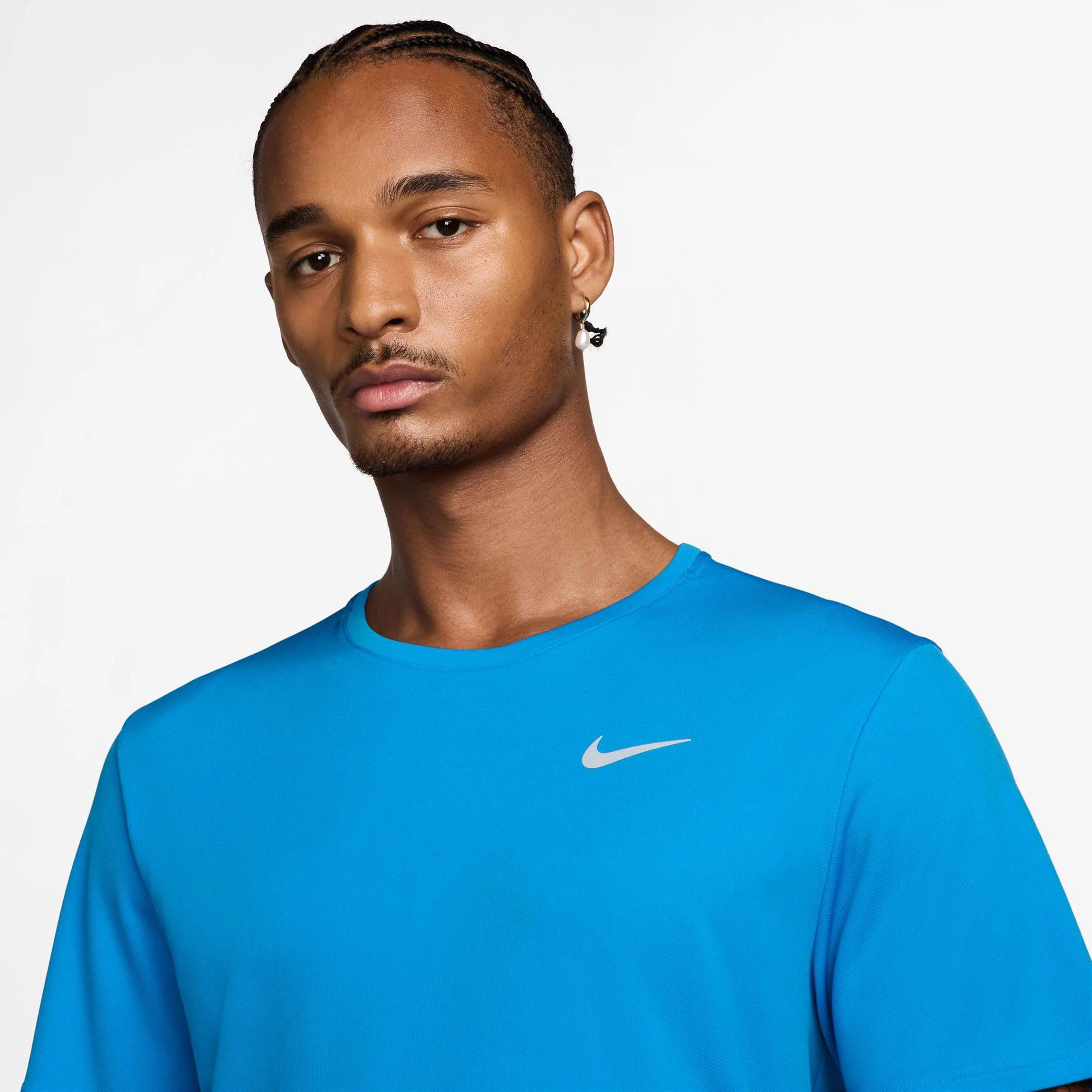 Miler Maillot de course Hommes - bleu, argent - Image 3