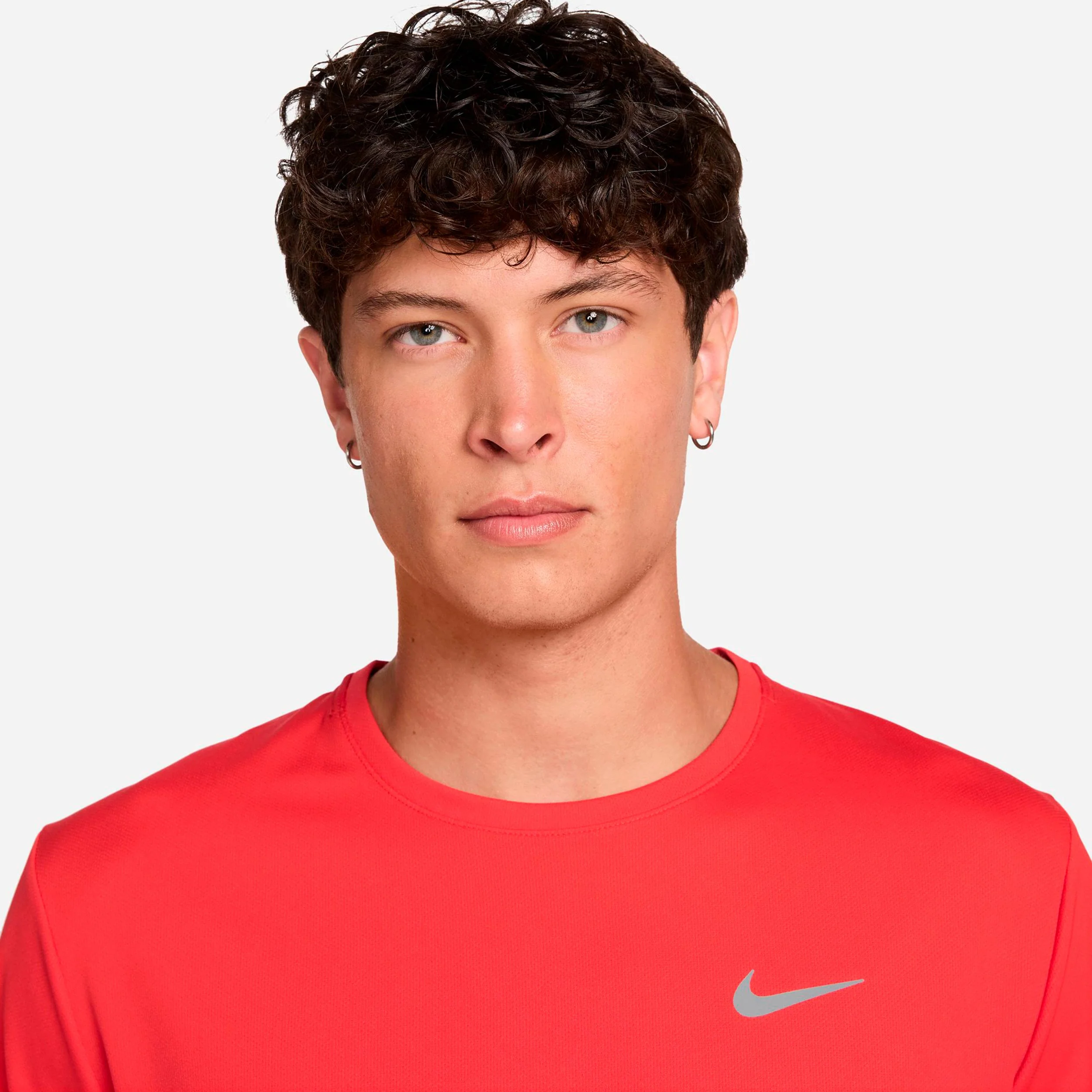 Miler Maillot de course Hommes - rouge clair, argent - Image 3