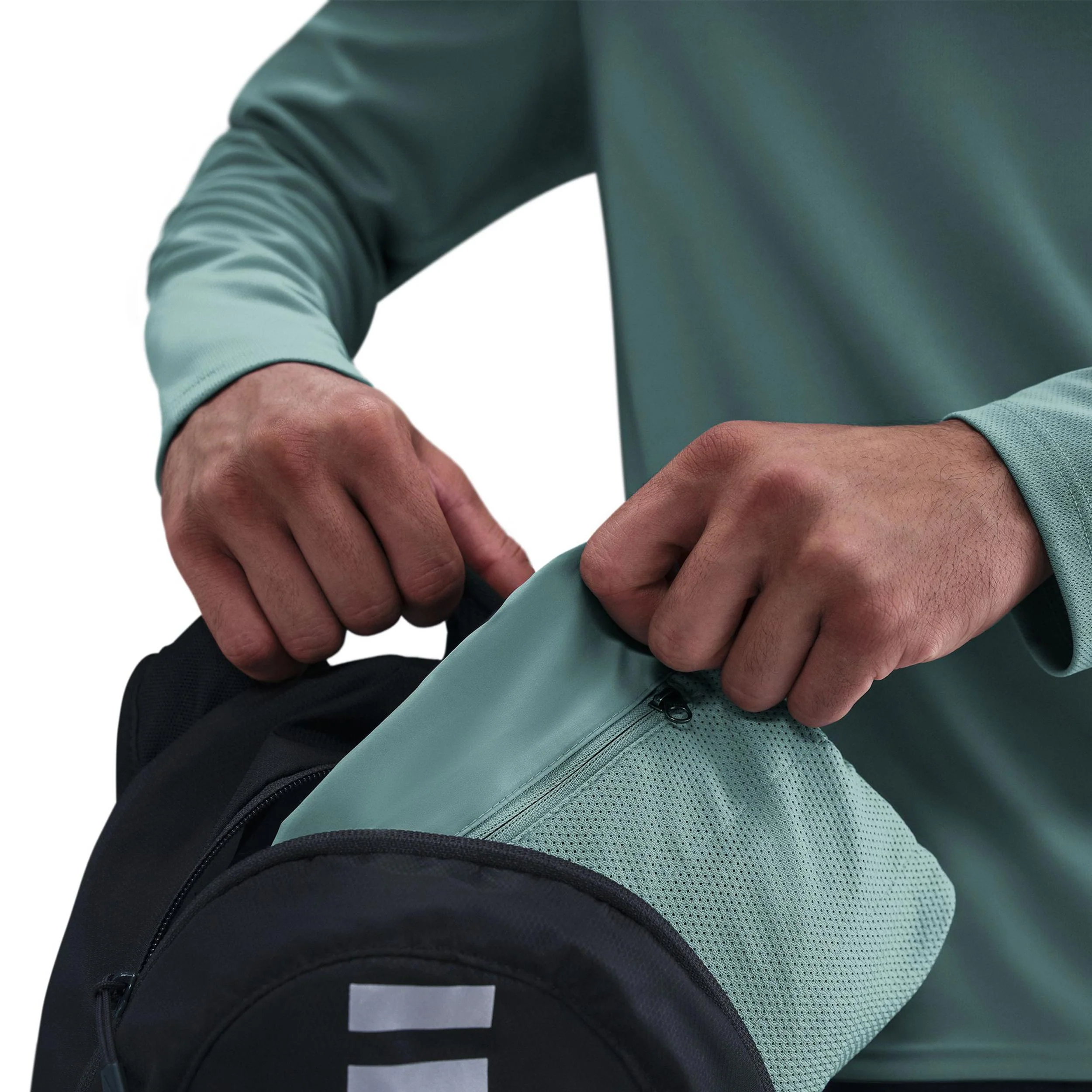 Miler Veste running Hommes - turquoise, argent - Image 7