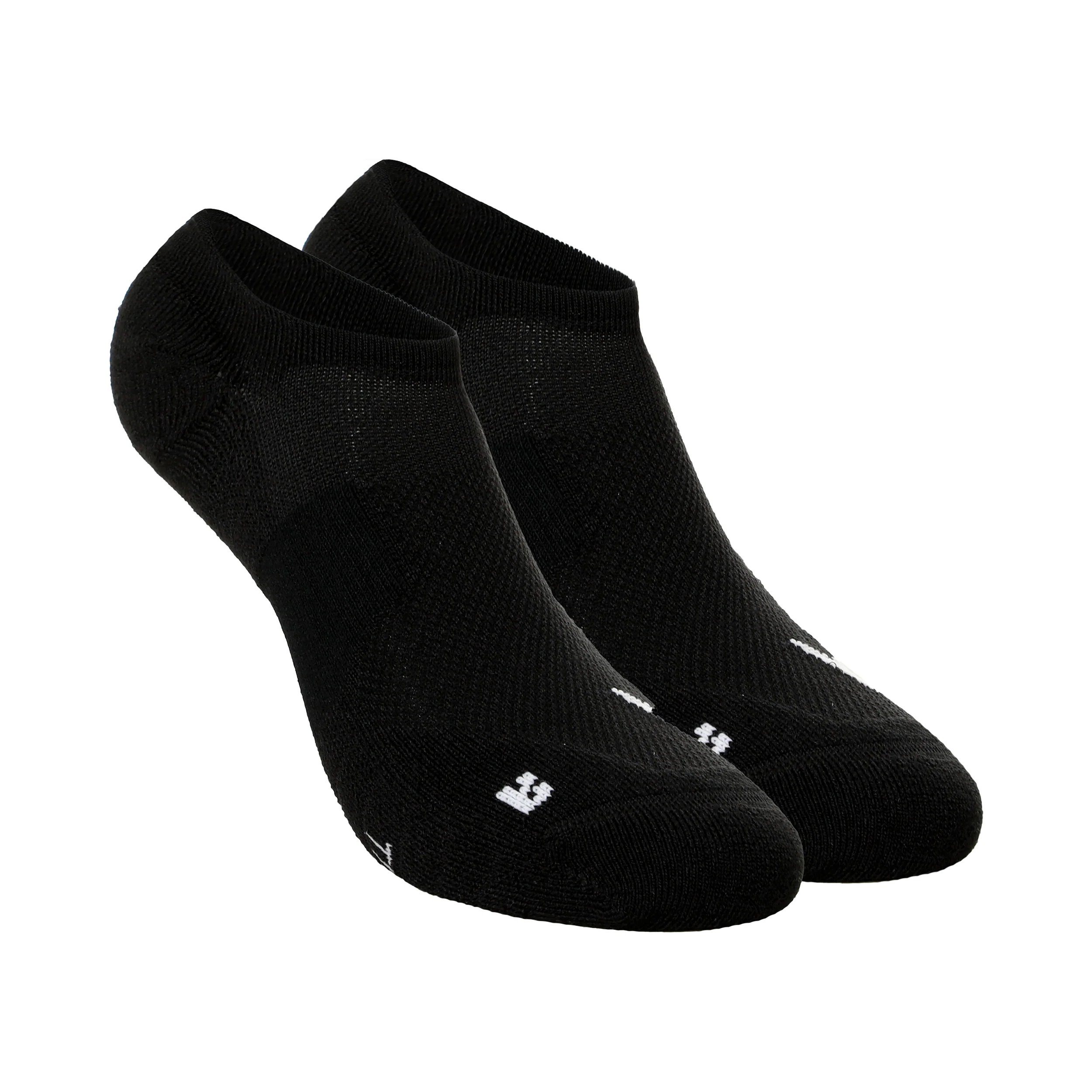 Multiplier Running No-Show Chaussettes De Running Pack De 2 Unités-Noir,Blanc