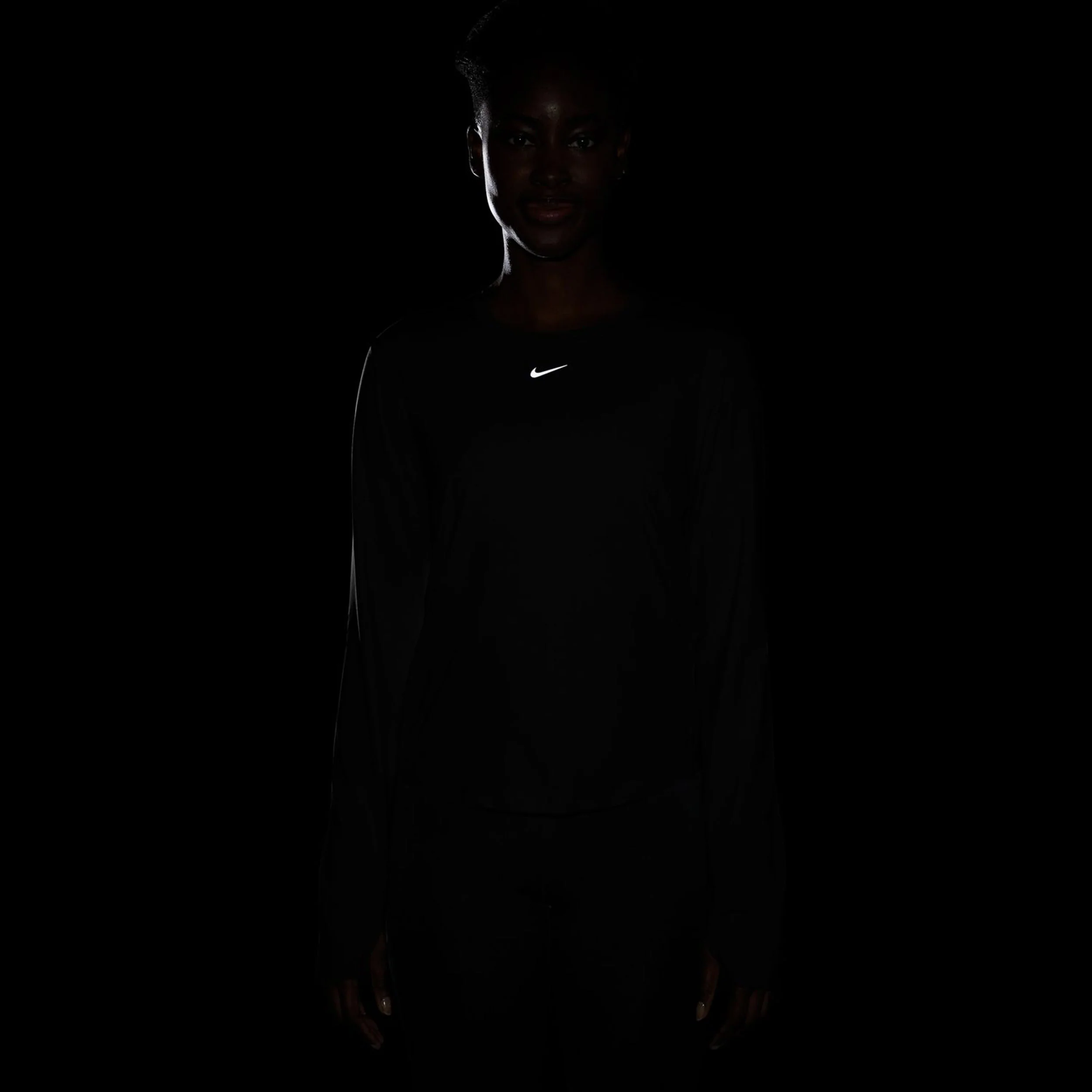 One Classic Dri-Fit Haut Manches Longues Femmes-Noir - Image 4