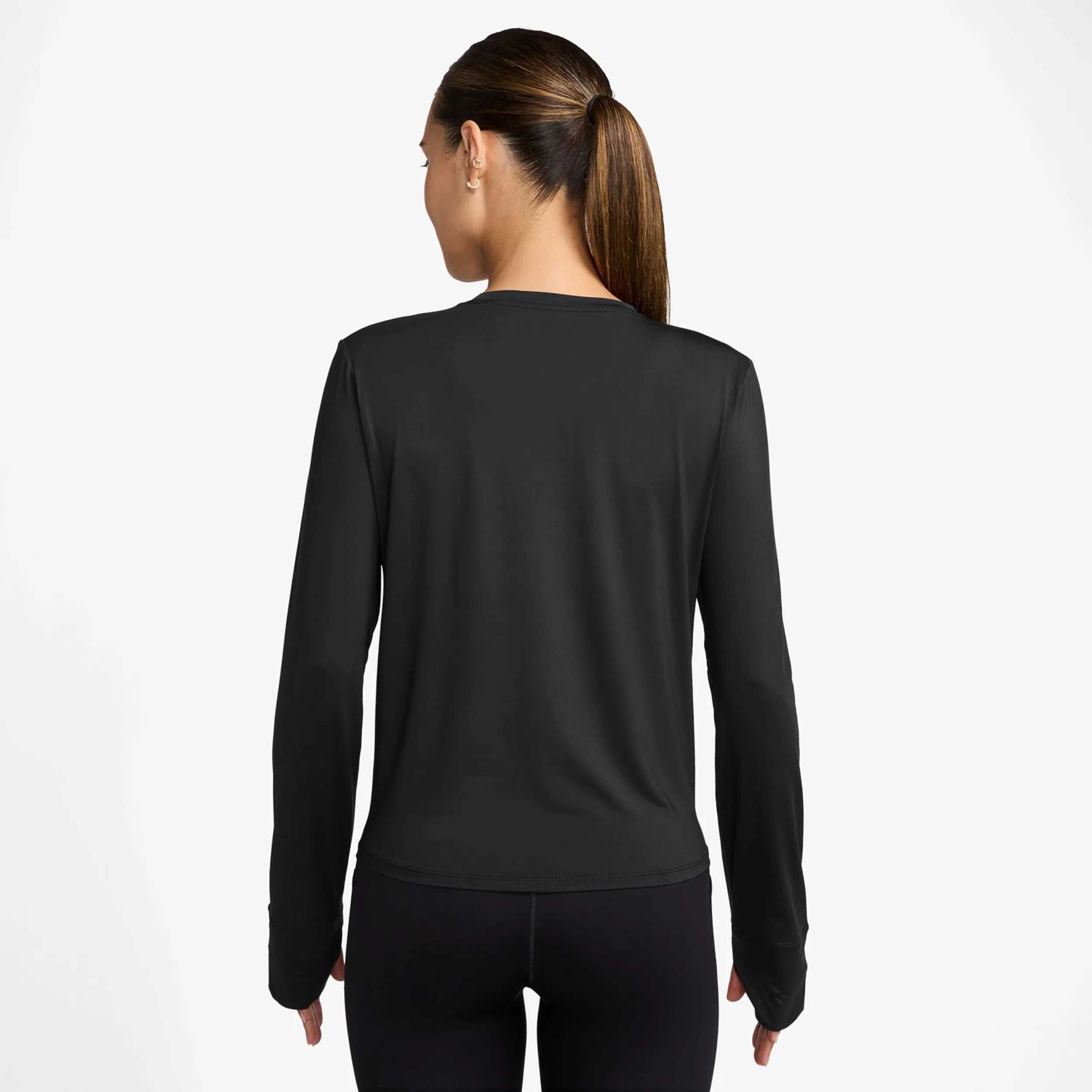 One Classic Dri-FIT Longsleeve Haut Manches Longues Femmes-Noir - Image 2