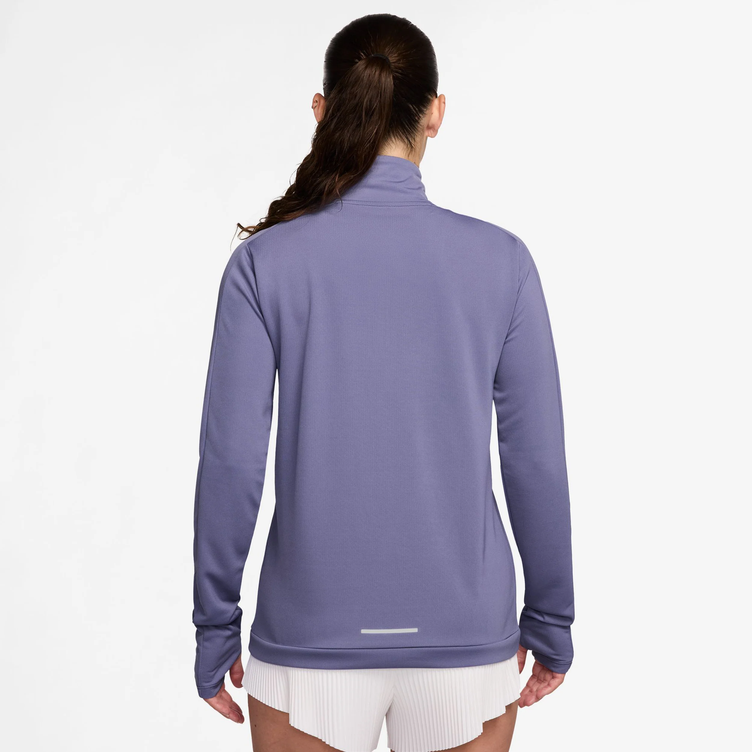 Pacer 1/4 Zip Haut Manches Longues Femmes-Bleu Gris - Image 2