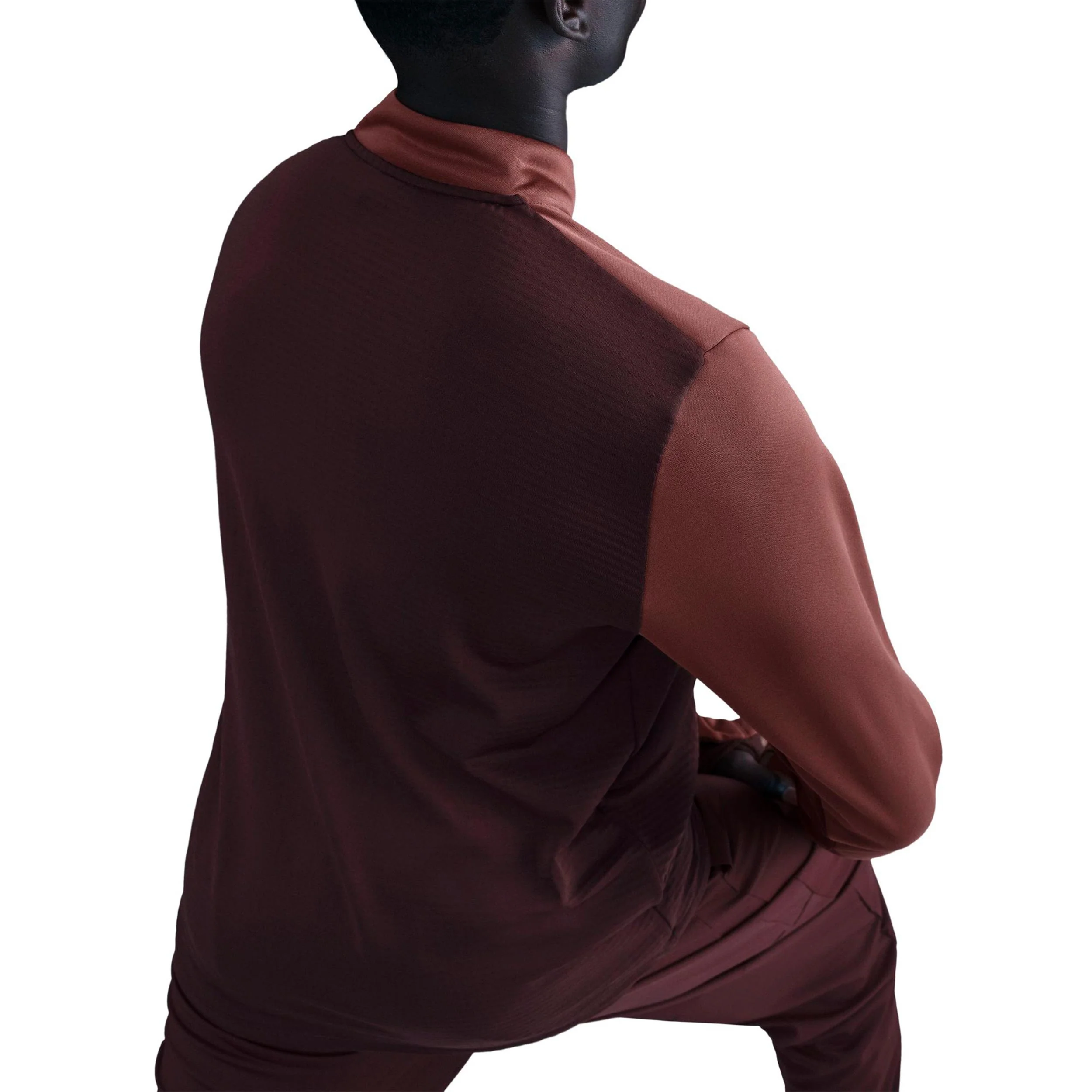 Pacer Winterized Half-Zip Maillot de course Hommes - rouge foncé, bronze - Image 4