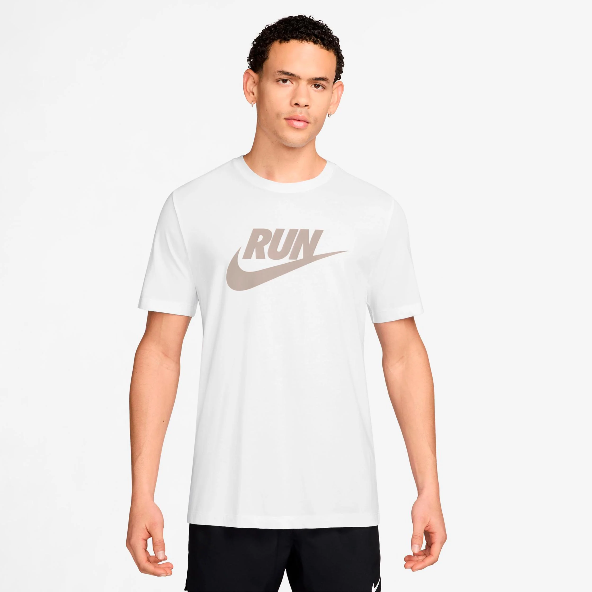Run Swoosh Maillot de course Hommes - blanc, beige