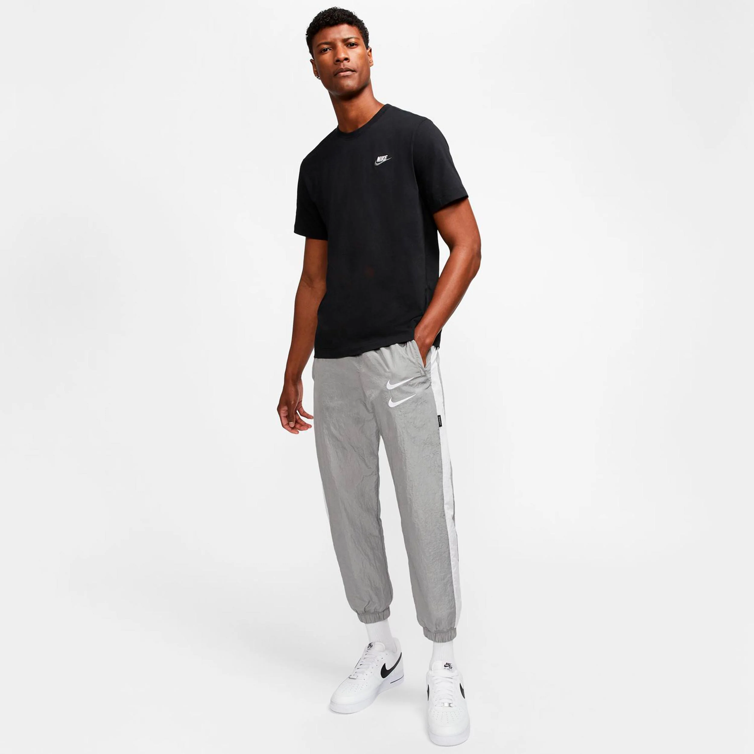 Sportswear Club T-shirt Hommes - noir, gris foncé - Image 6