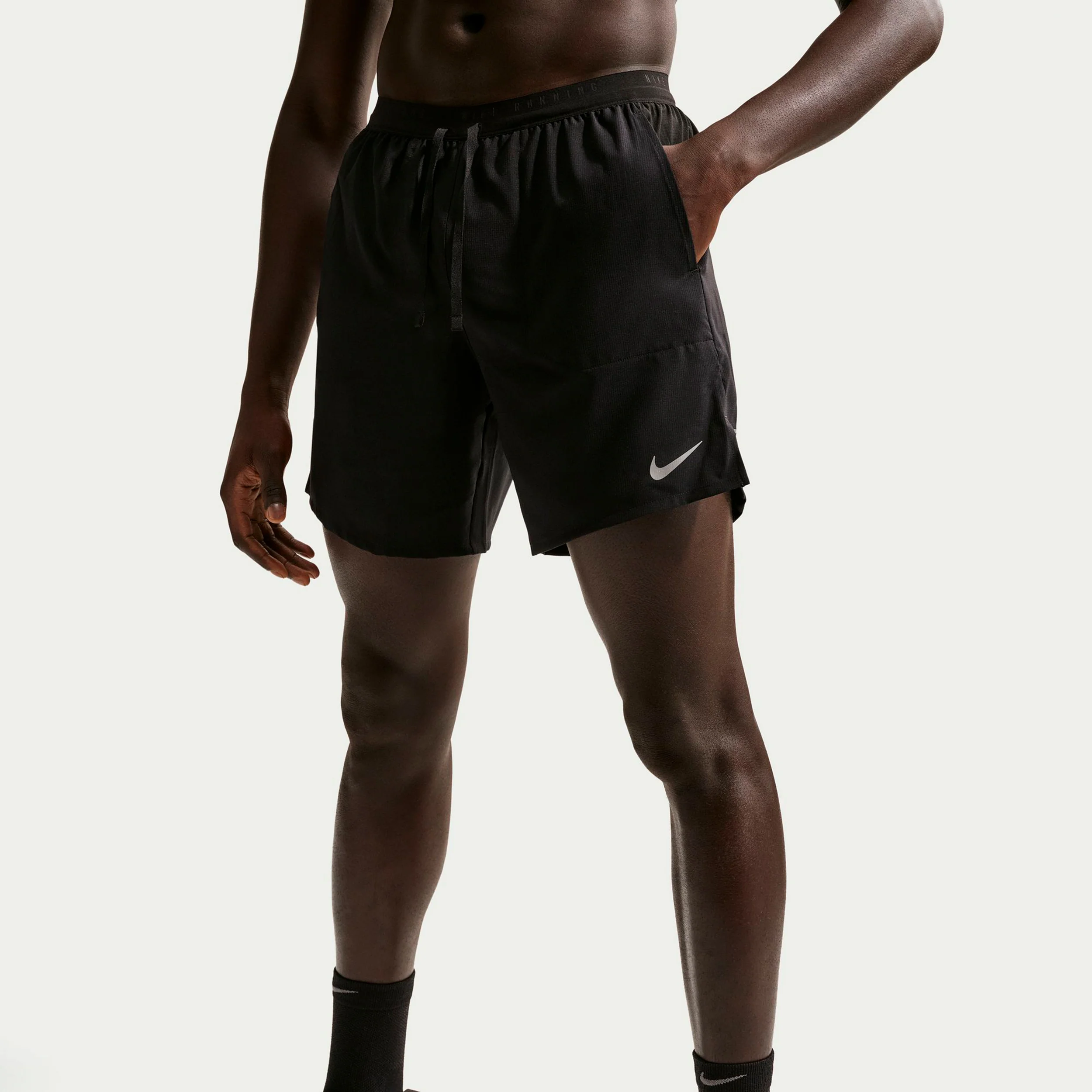 STRIDE 2IN1 7IN Short de running Hommes - noir, argent