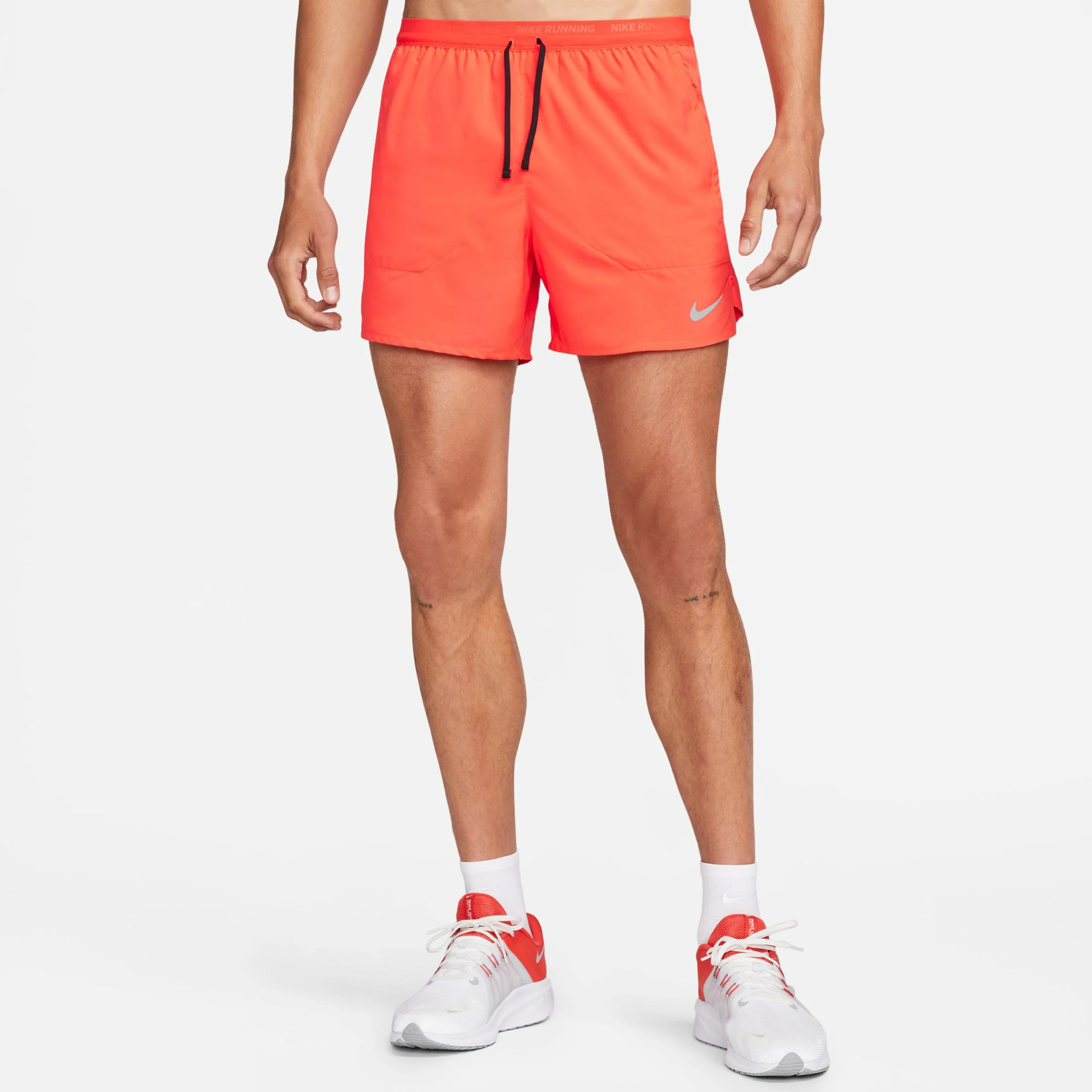 Stride 5in Short De Running Hommes-Rouge,Noir - Image 3