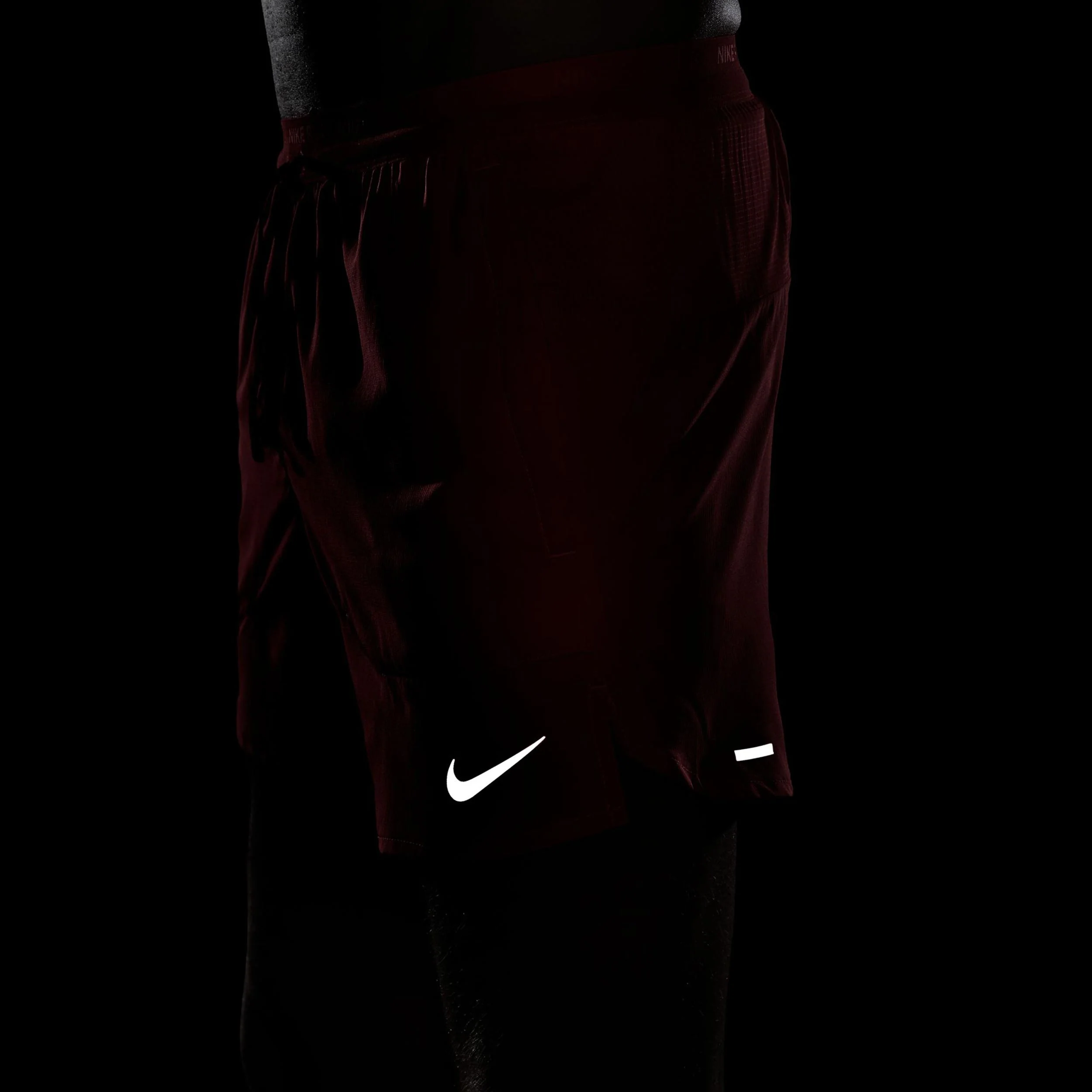 Stride 5in Short De Running Hommes-Rouge,Noir - Image 6