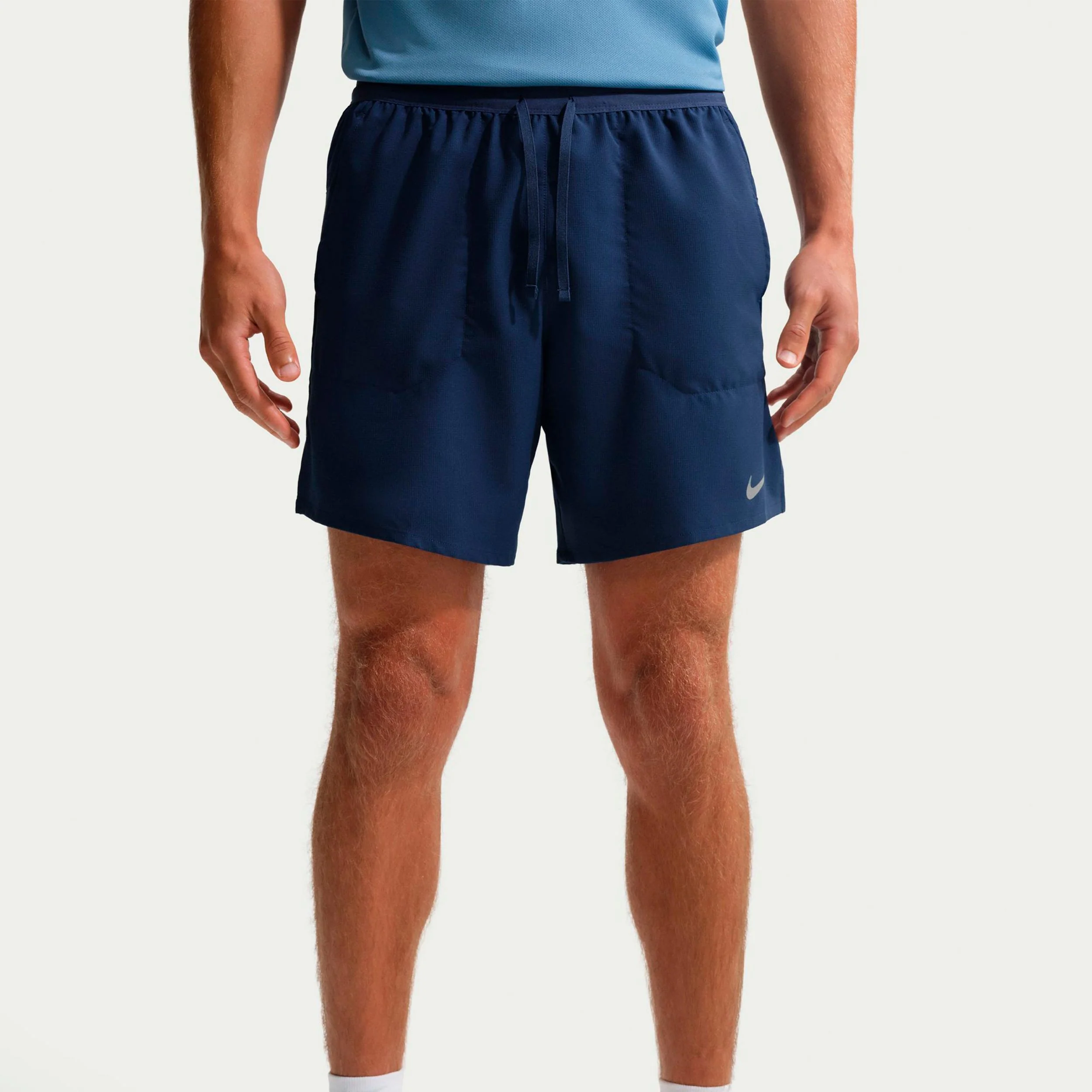 STRIDE 7IN Short de running Hommes - bleu foncé, argent