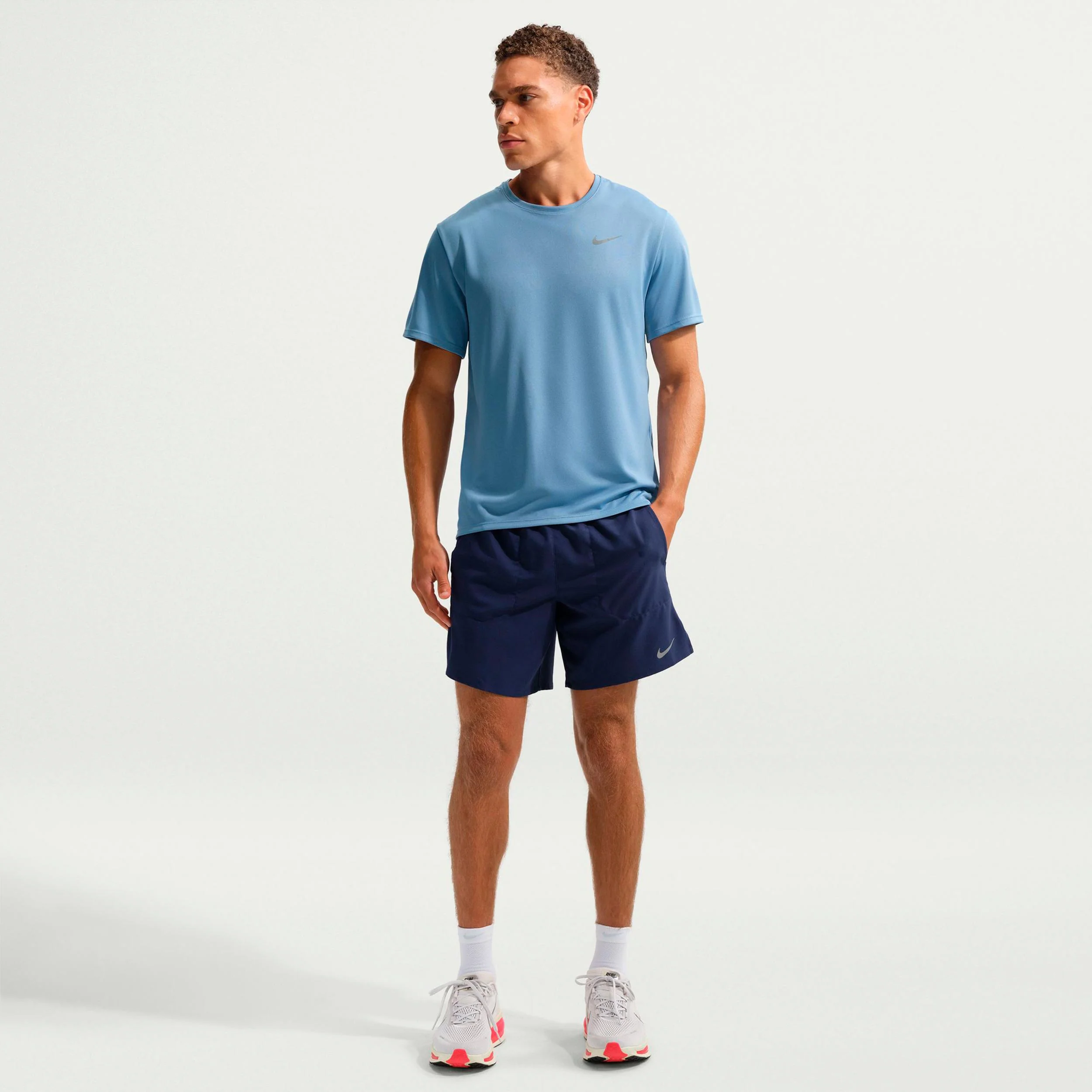 STRIDE 7IN Short de running Hommes - bleu foncé, argent - Image 2