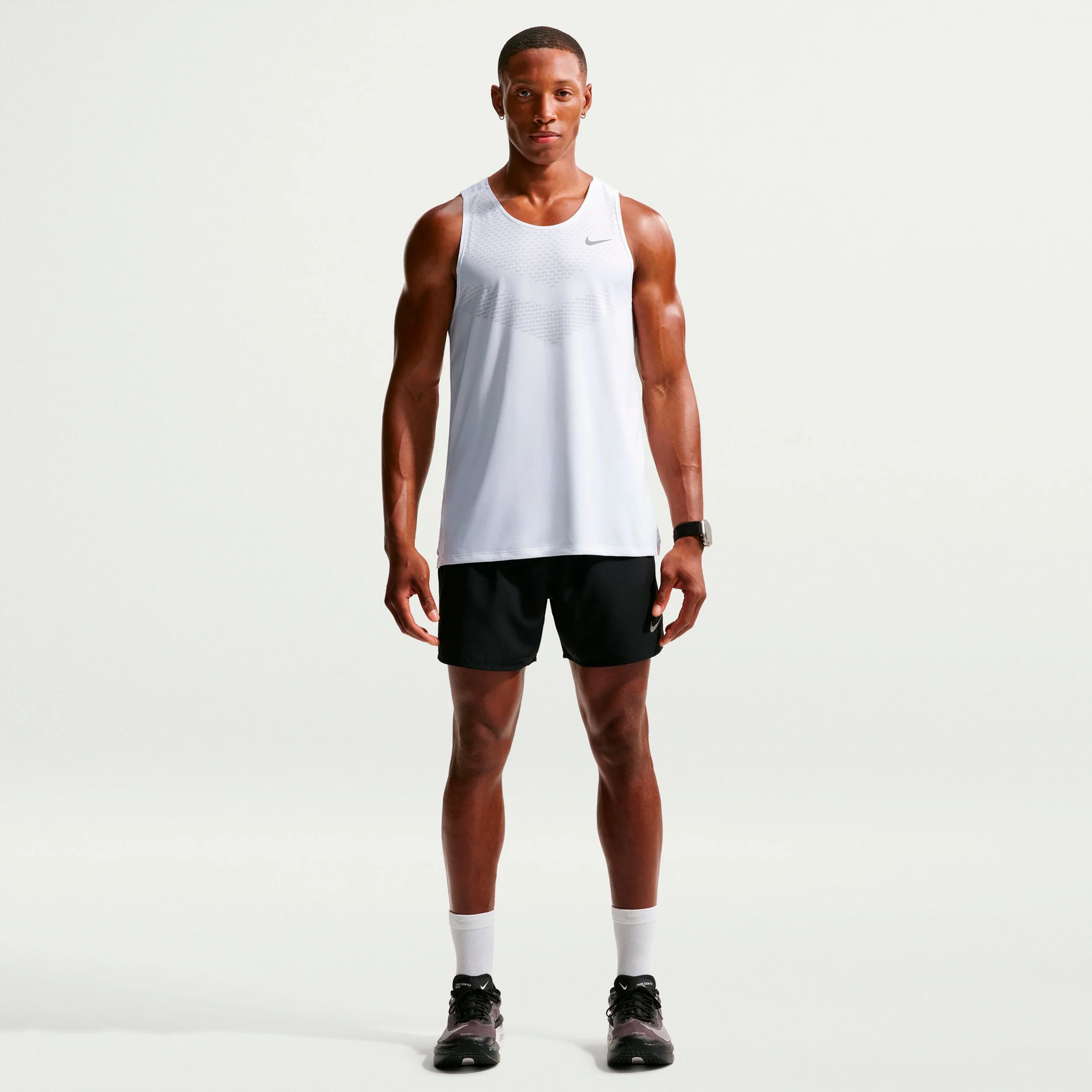 Stride Maillot de course Hommes - blanc, argent - Image 2