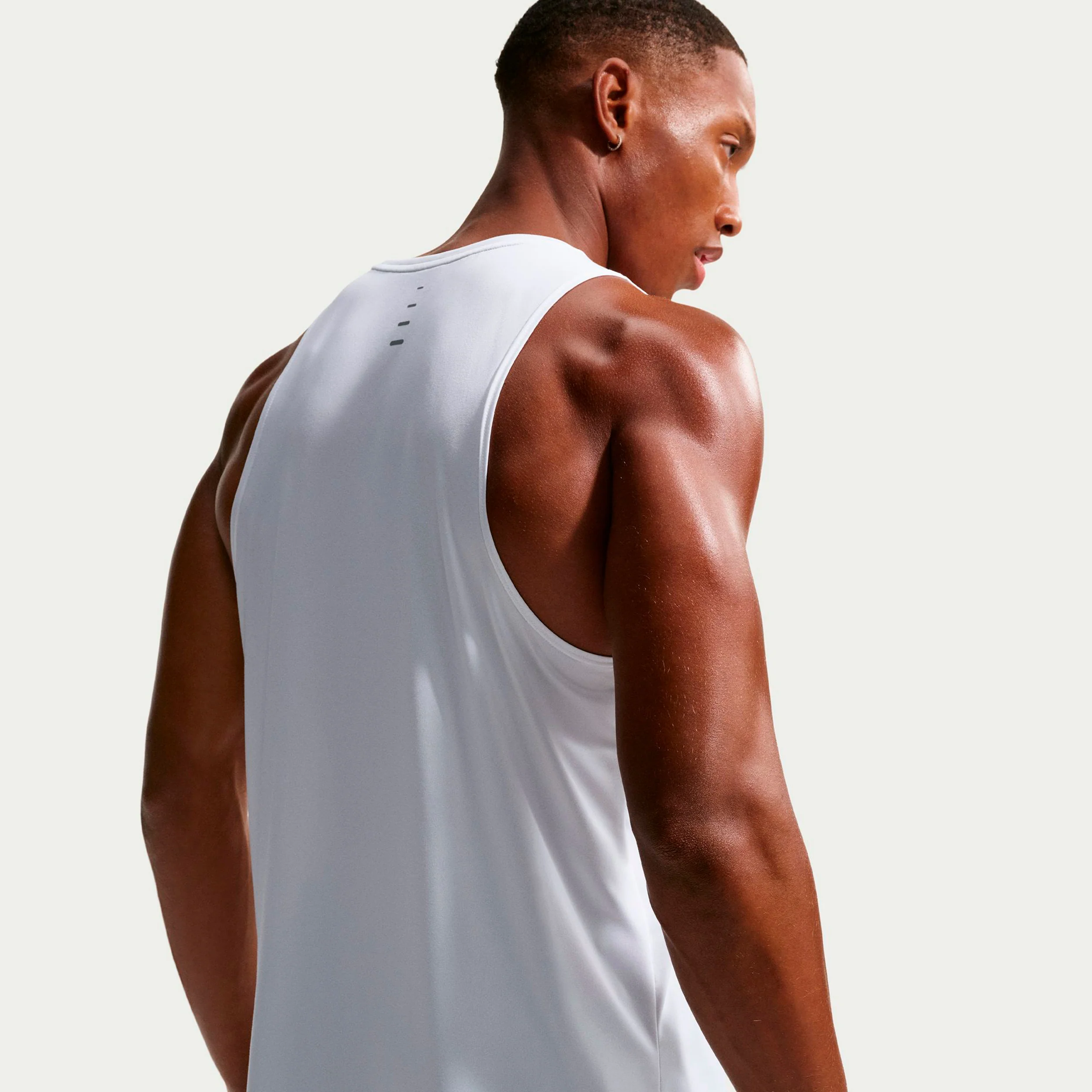 Stride Maillot de course Hommes - blanc, argent - Image 5