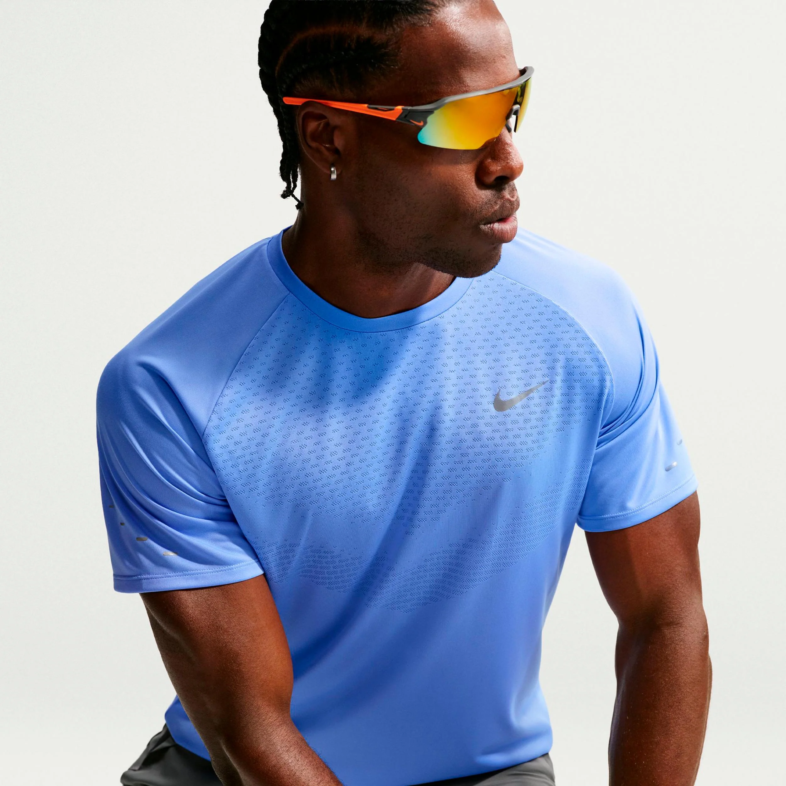Stride Maillot de course Hommes - bleu, argent - Image 5