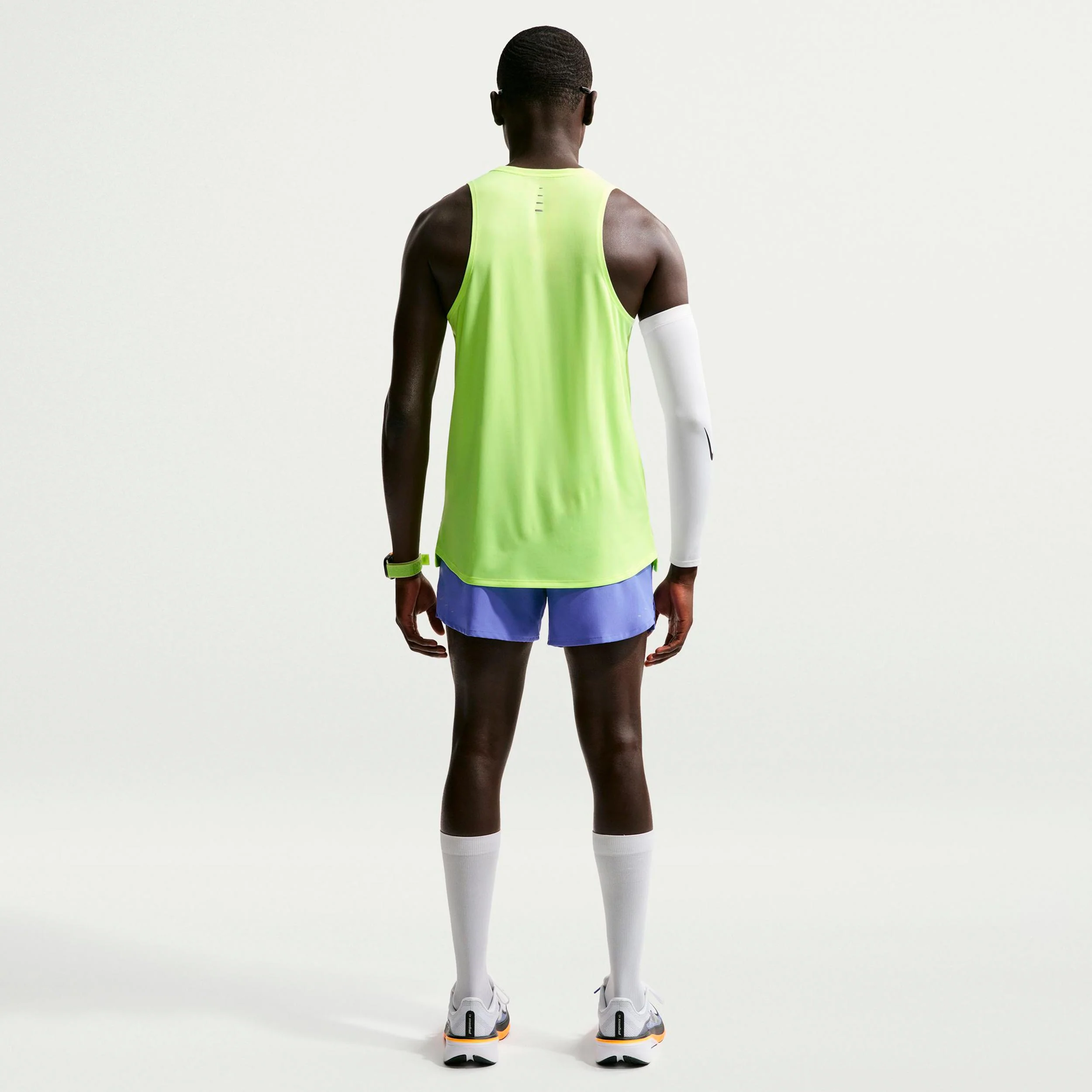 Stride Maillot de course Hommes - jaunes fluo, argent - Image 3