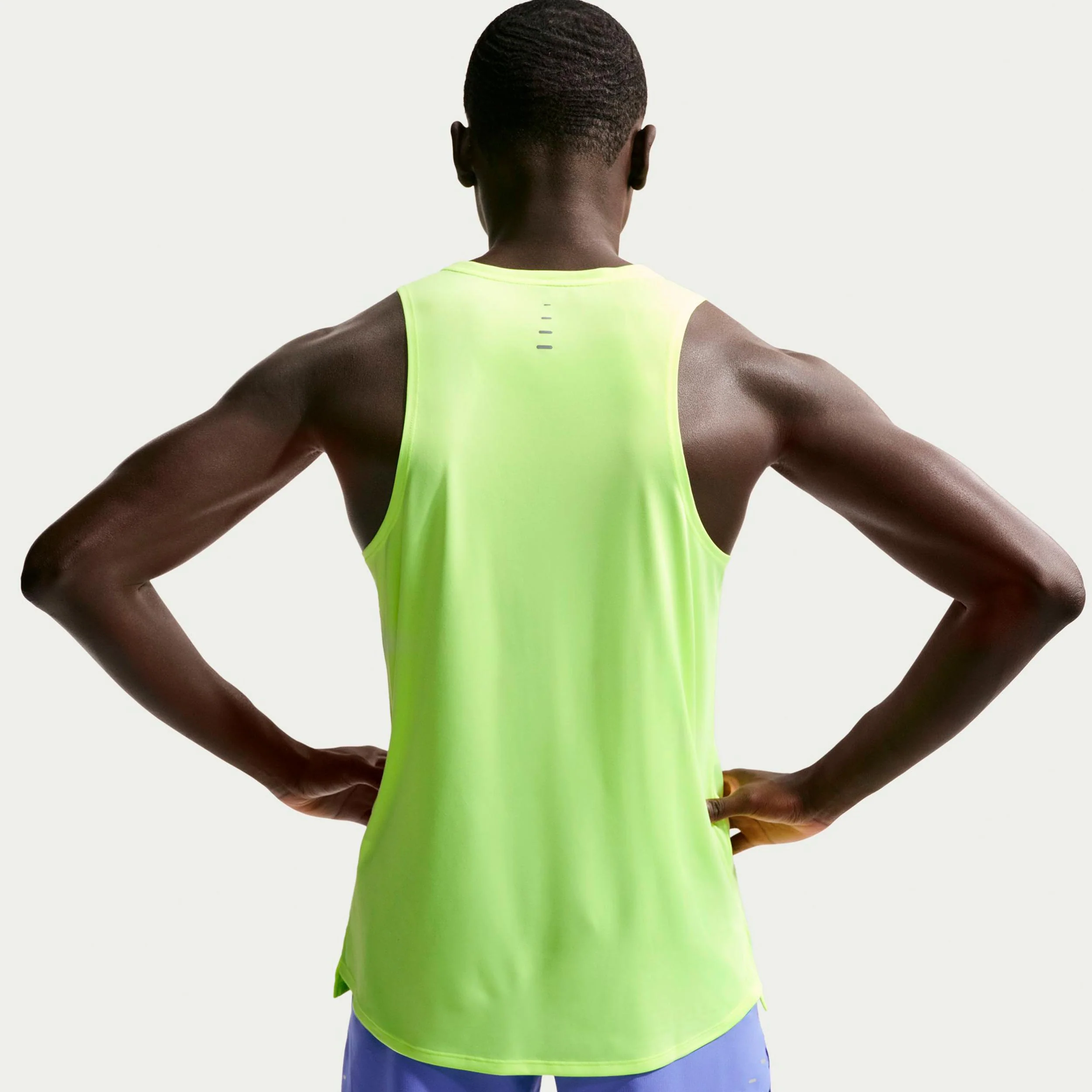 Stride Maillot de course Hommes - jaunes fluo, argent - Image 5