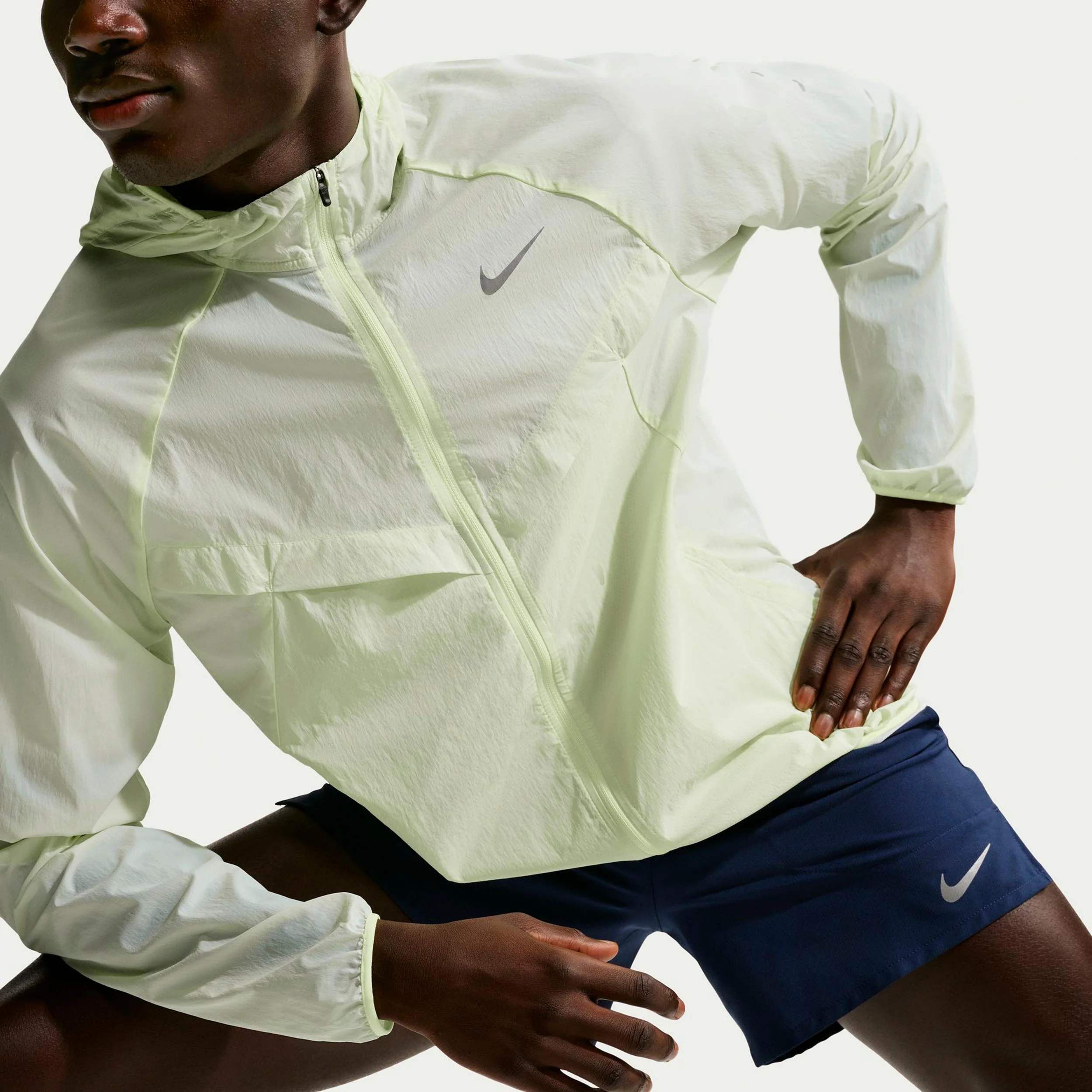 Stride Veste running Hommes - jaune, argent - Image 5