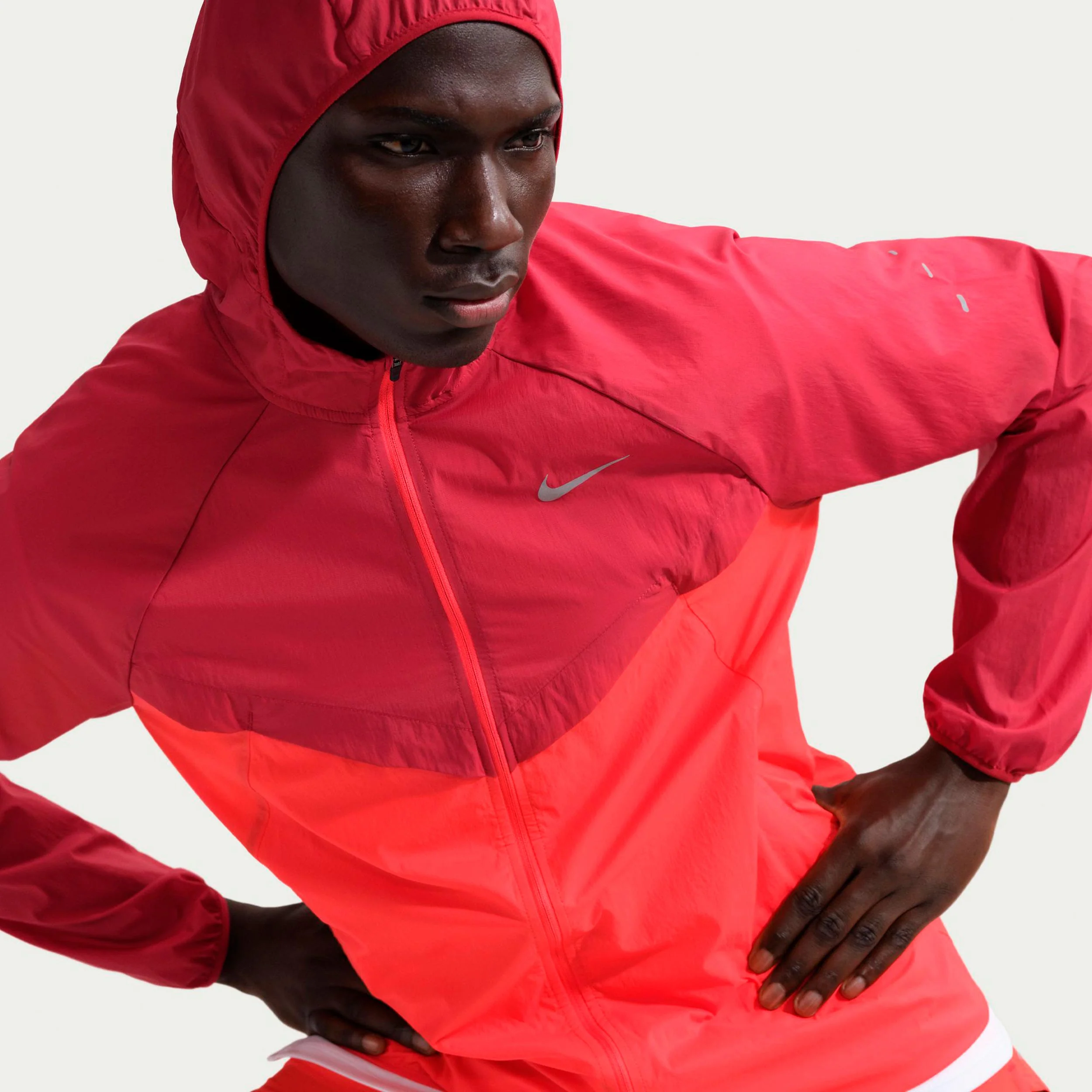 Stride Veste running Hommes - rouge, rouge clair - Image 5