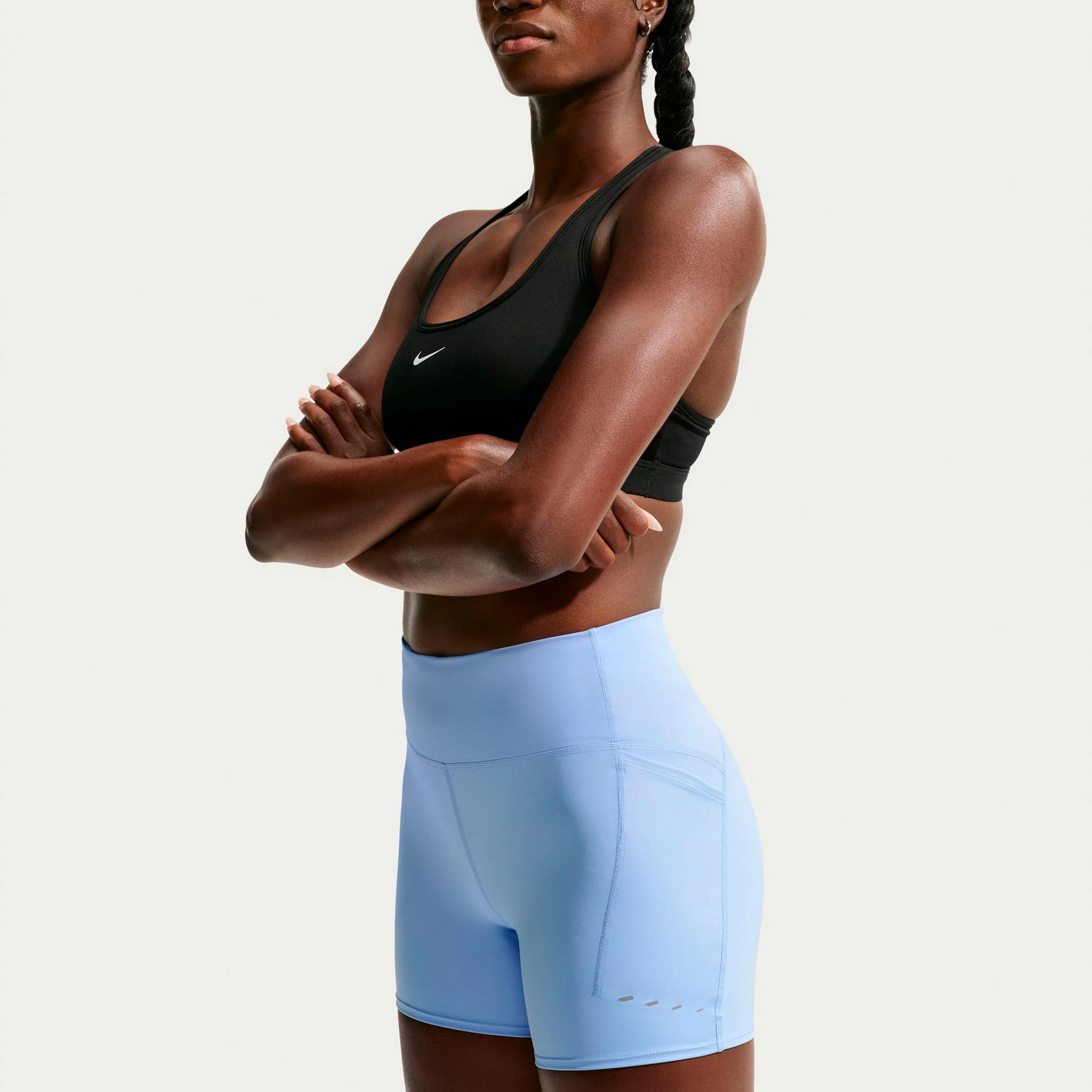 Swift Collant de course Femmes - bleu, argent