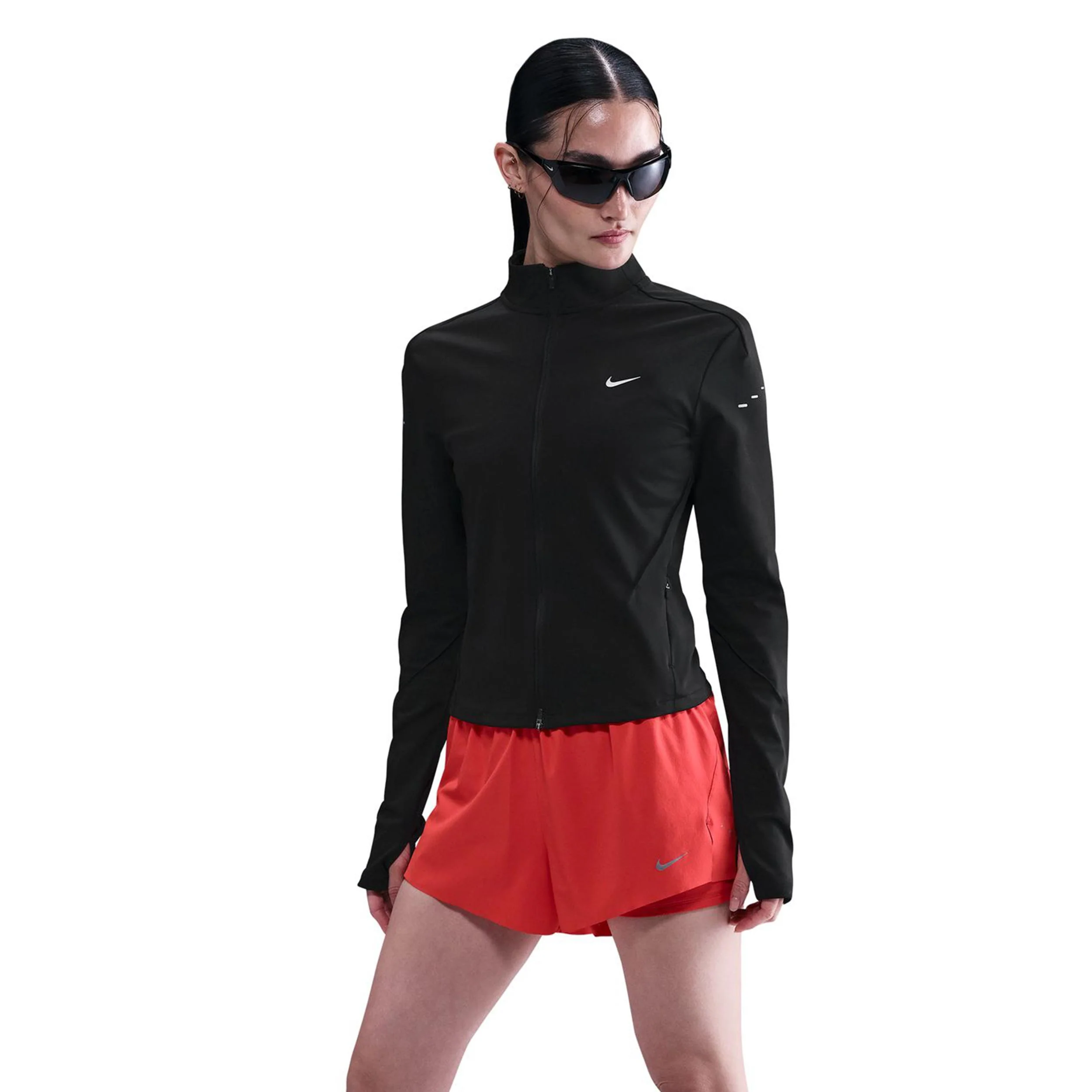 Swift Half-Zip Maillot De Course Femmes-Noir,Argent