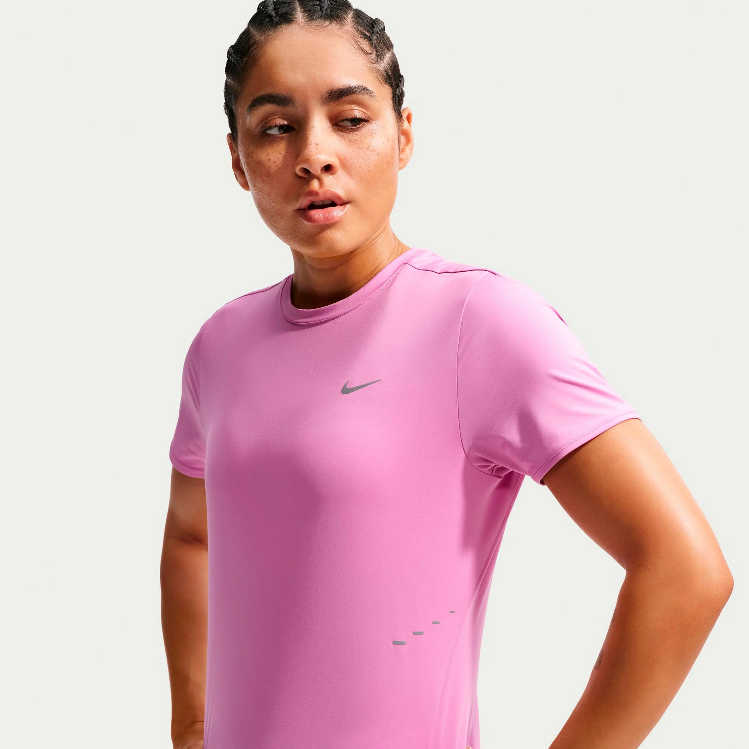 Swift Maillot de course Femmes - rose, argent - Image 4