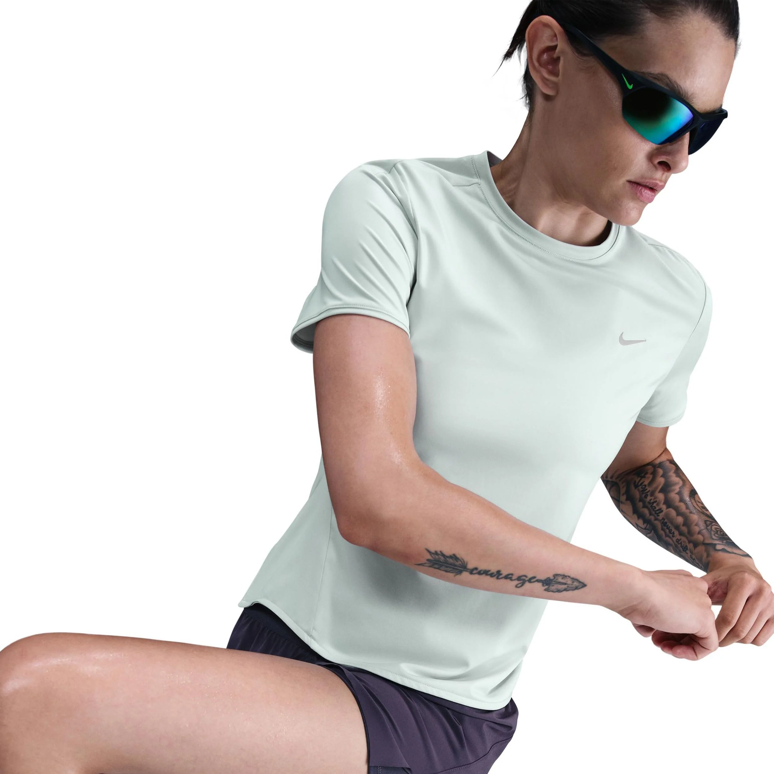 Swift Maillot de course Femmes - vert olive, argent - Image 4