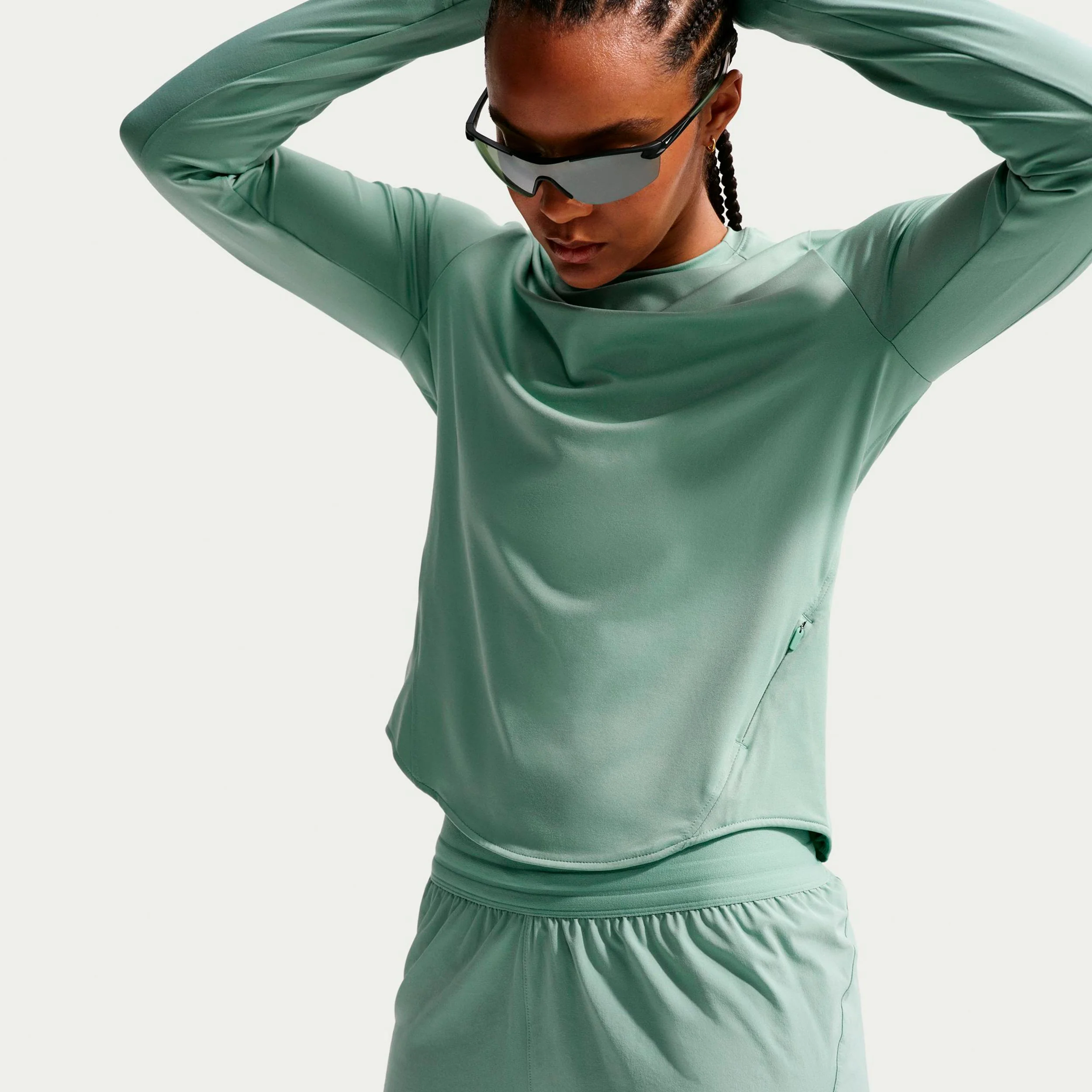 Swift Short de running Femmes - vert clair, argent - Image 5