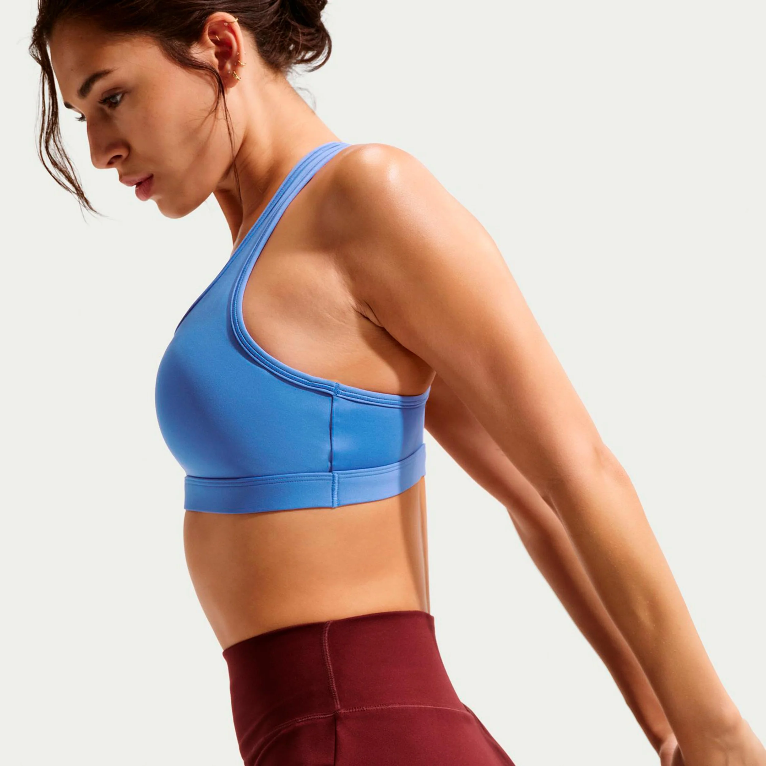 Swoosh Medium Soutien-gorge sport Femmes-bleu, blanc - Image 5