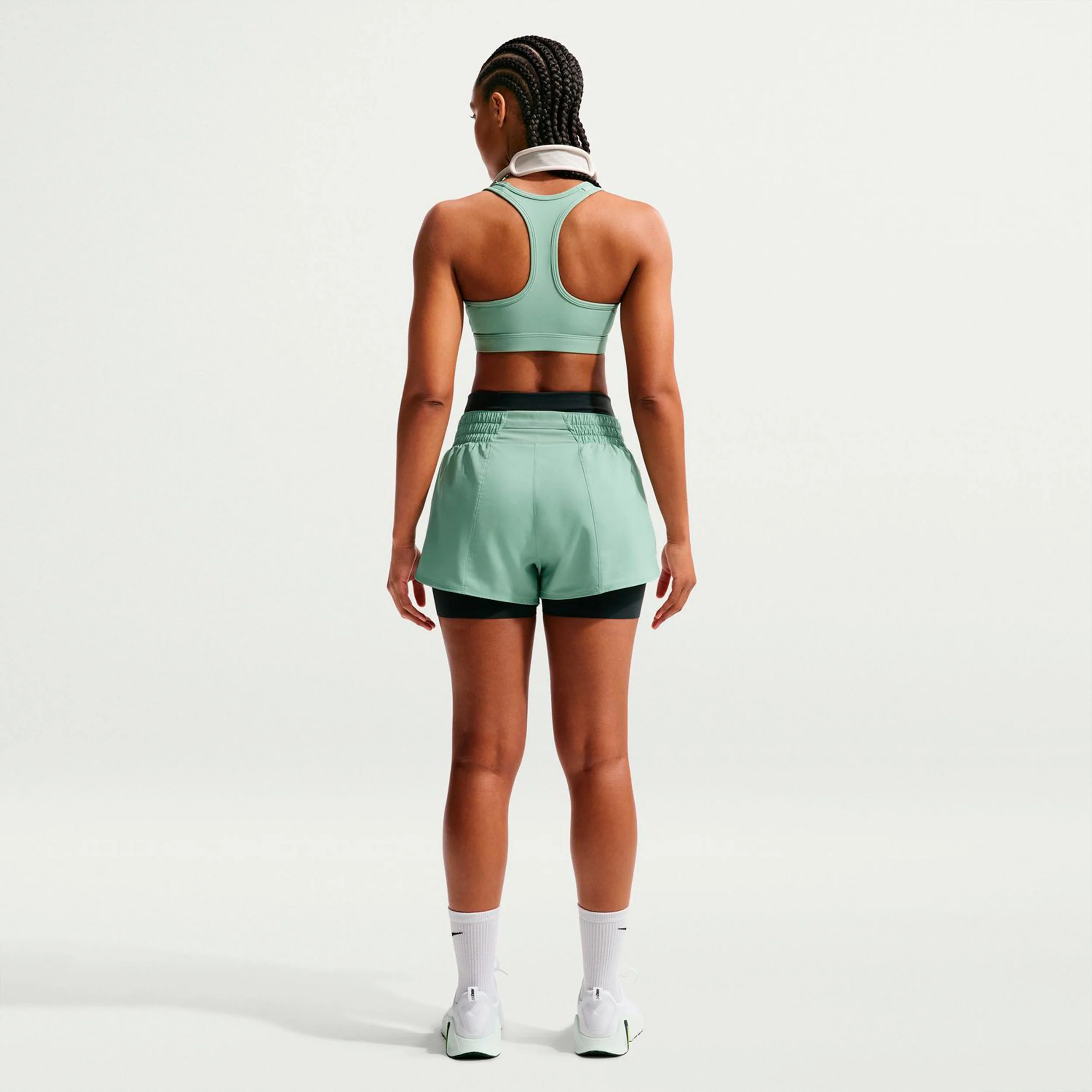 Swoosh Medium Soutien-gorge sport Femmes - sauge, blanc - Image 3
