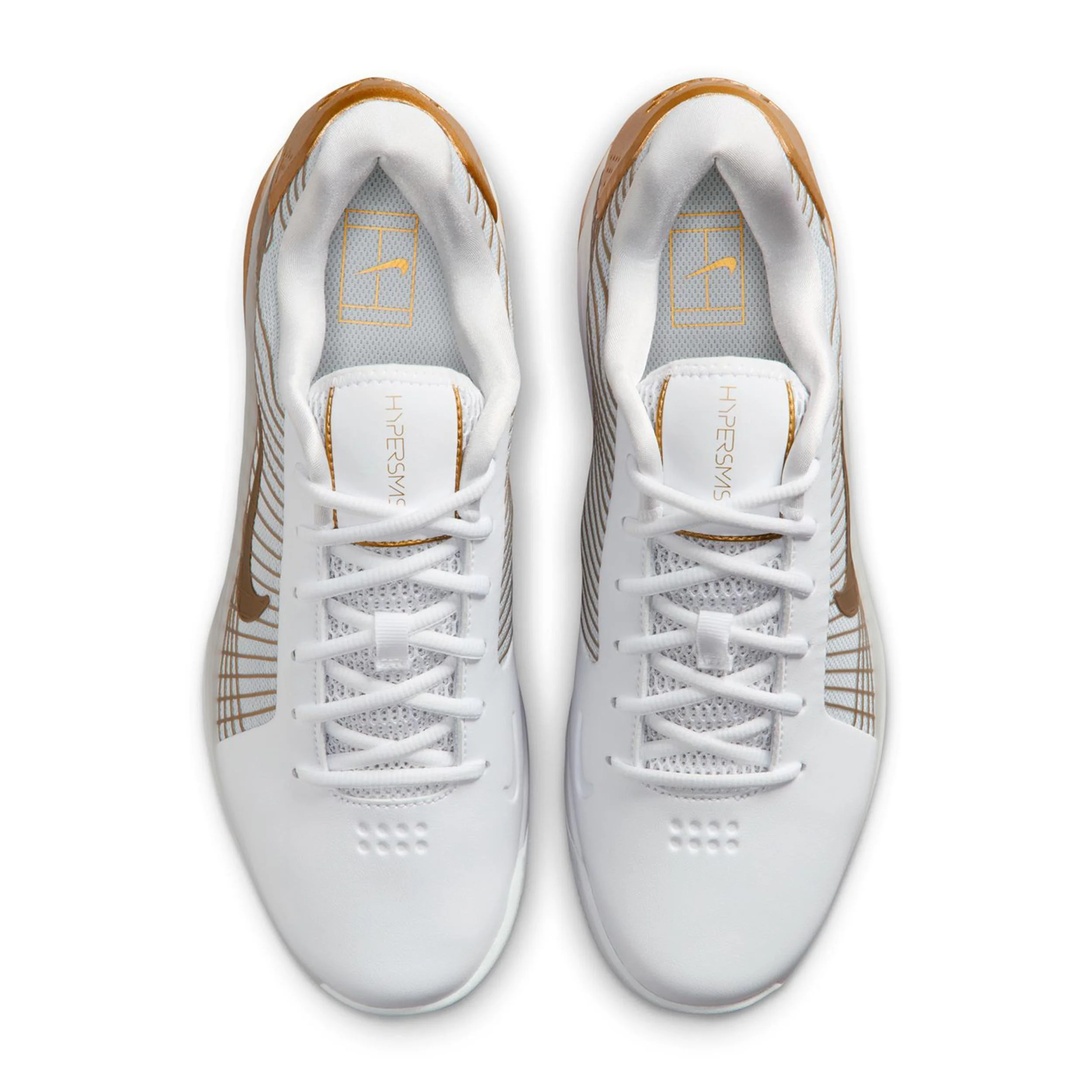 Vapor 12 Hypersmash Chaussures toutes surfaces Hommes - blanc, or - Image 3