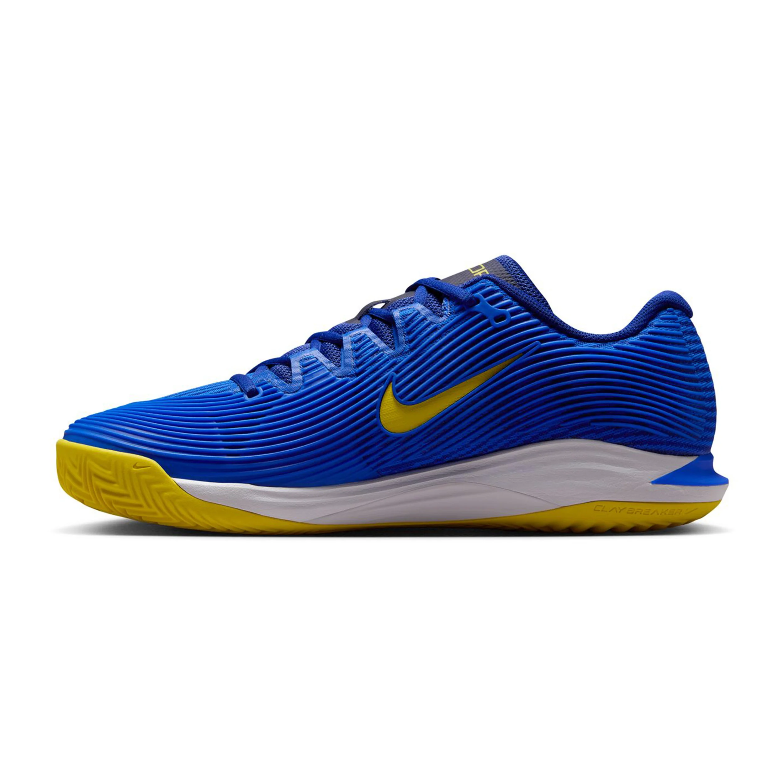 Zoom Vapor 12 Chaussure terre battue Hommes-bleu, jaune - Image 2