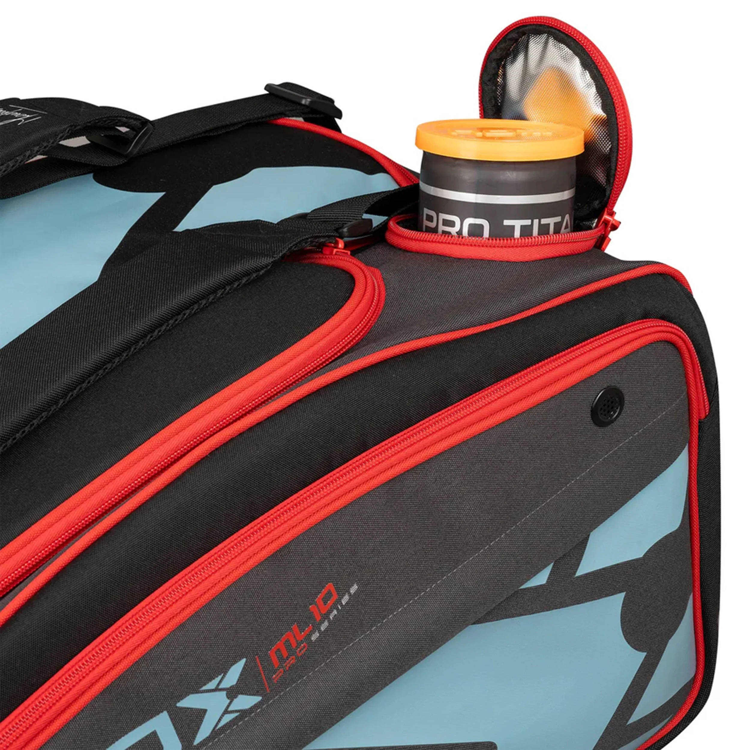 ML10 Competition XL Compact Sac De Padel-Noir,Rouge - Image 6