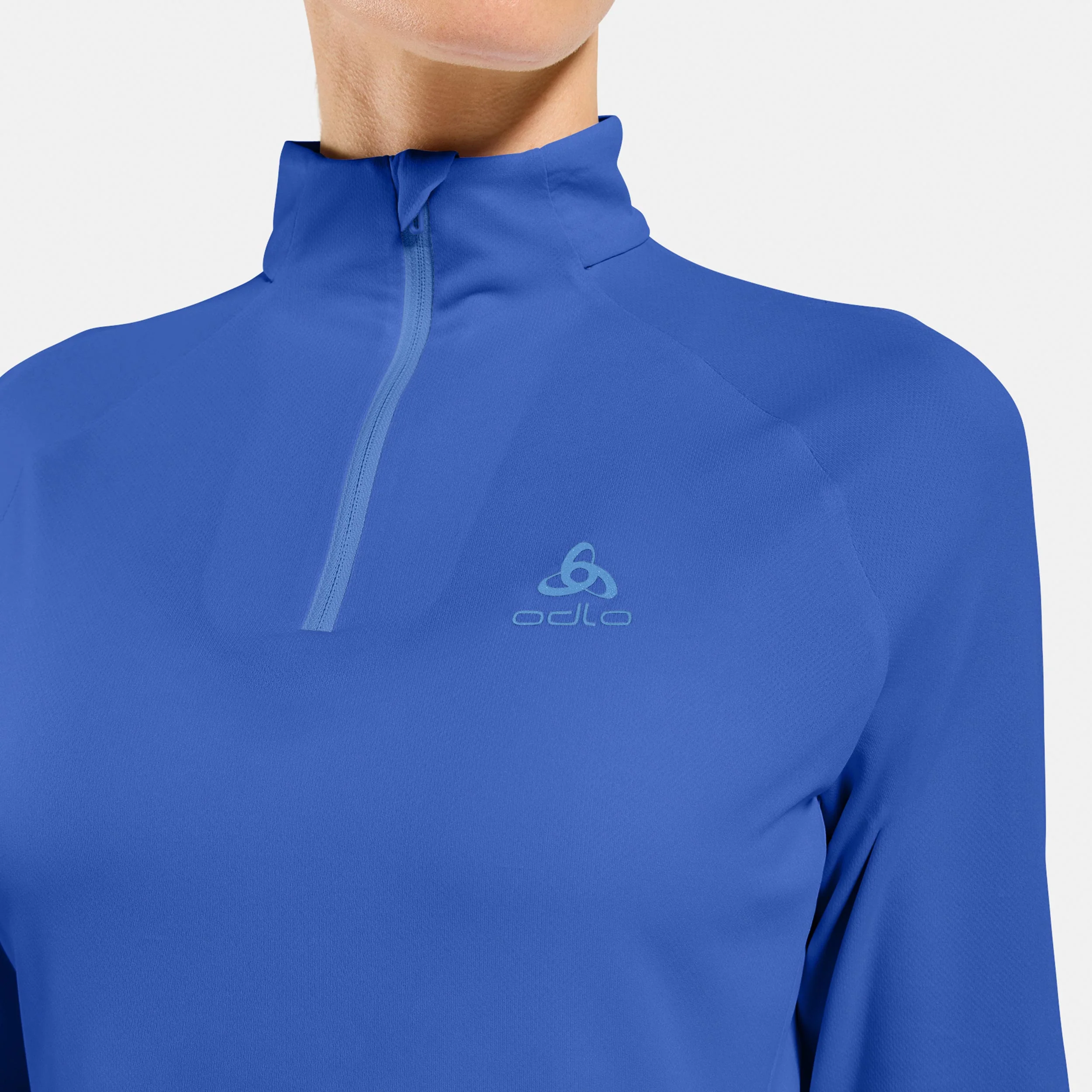Essential 1/2 Zip Maillot de course Femmes-bleu - Image 5