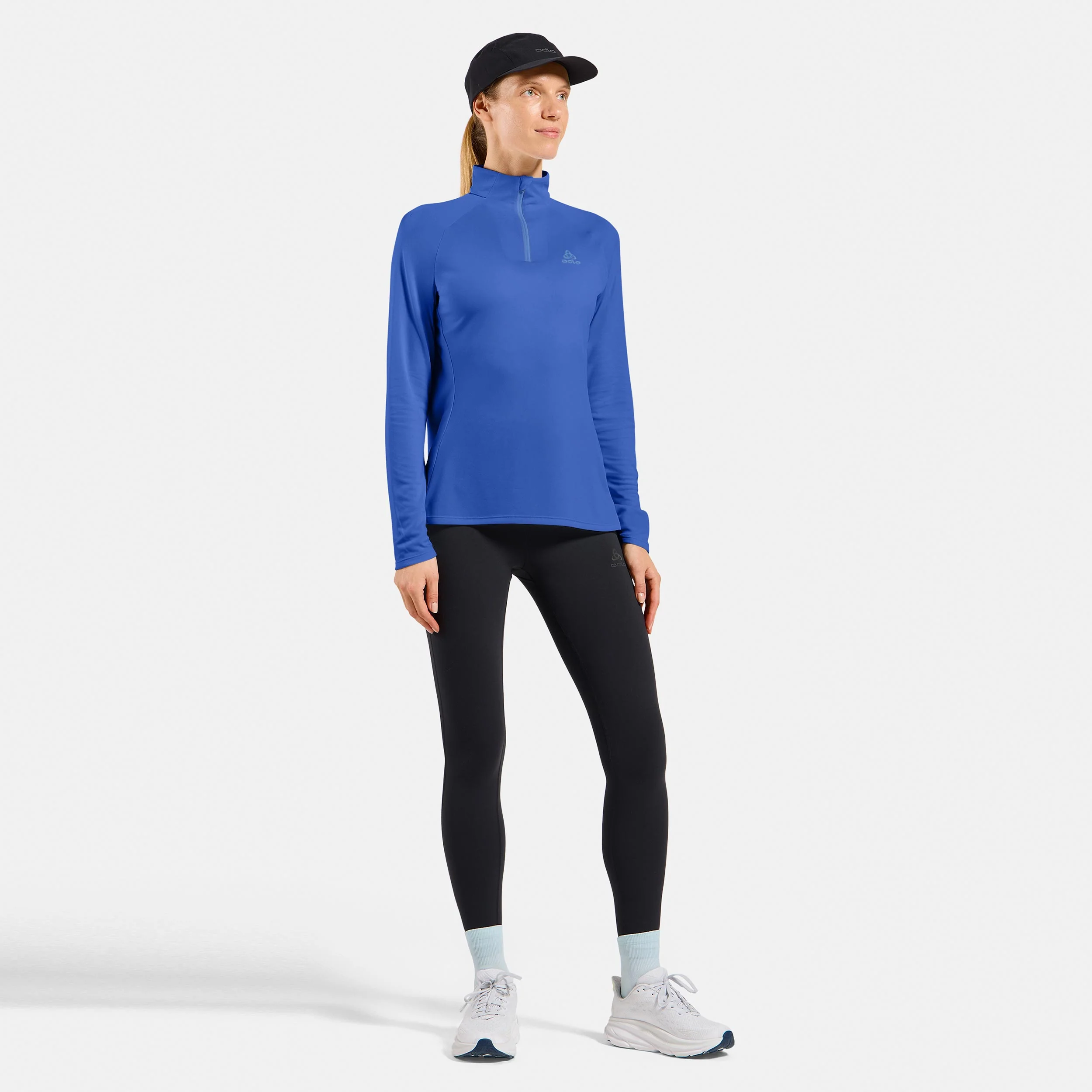 Essential 1/2 Zip Maillot de course Femmes-bleu - Image 7