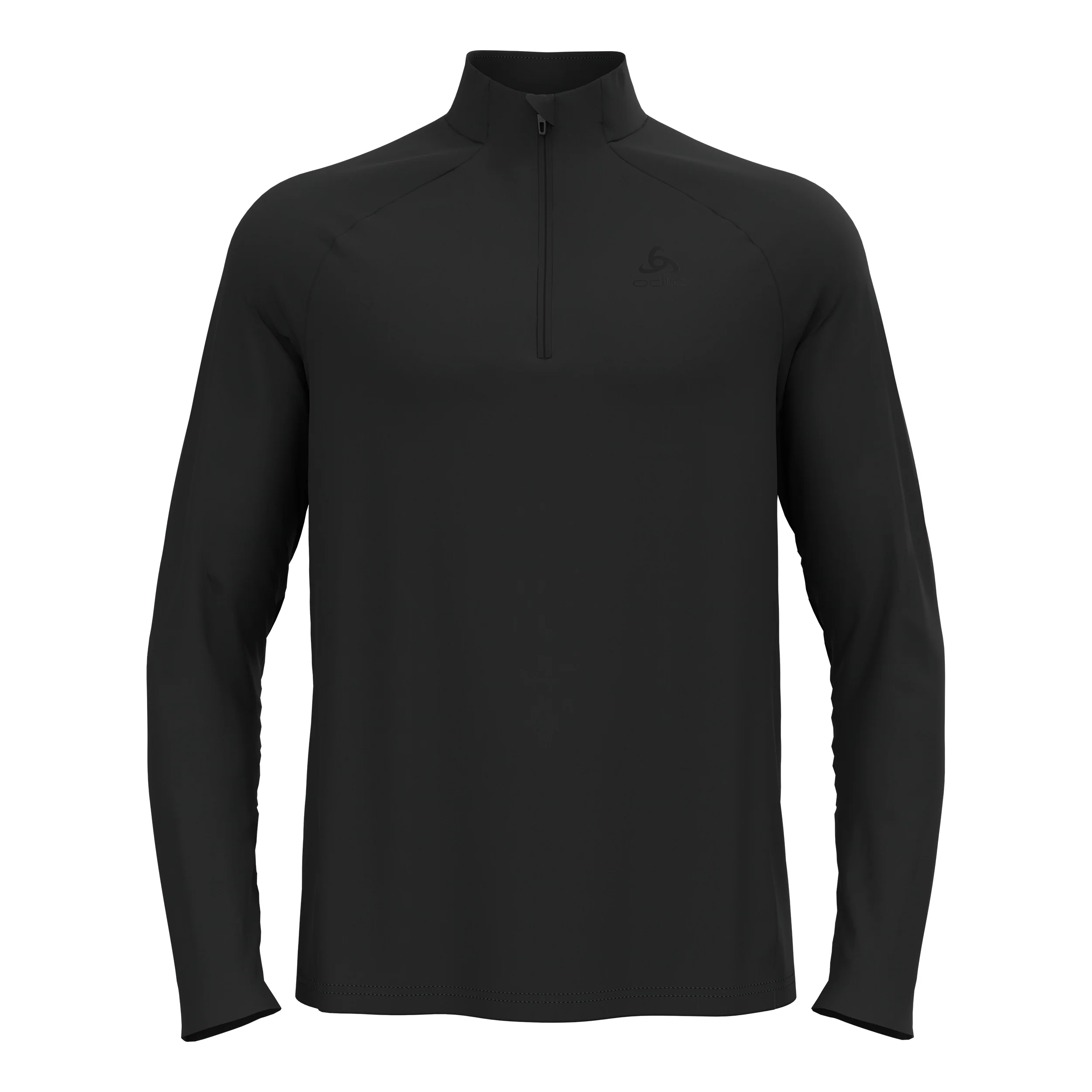 Essential 1/2 Zip Maillot de course Hommes-noir