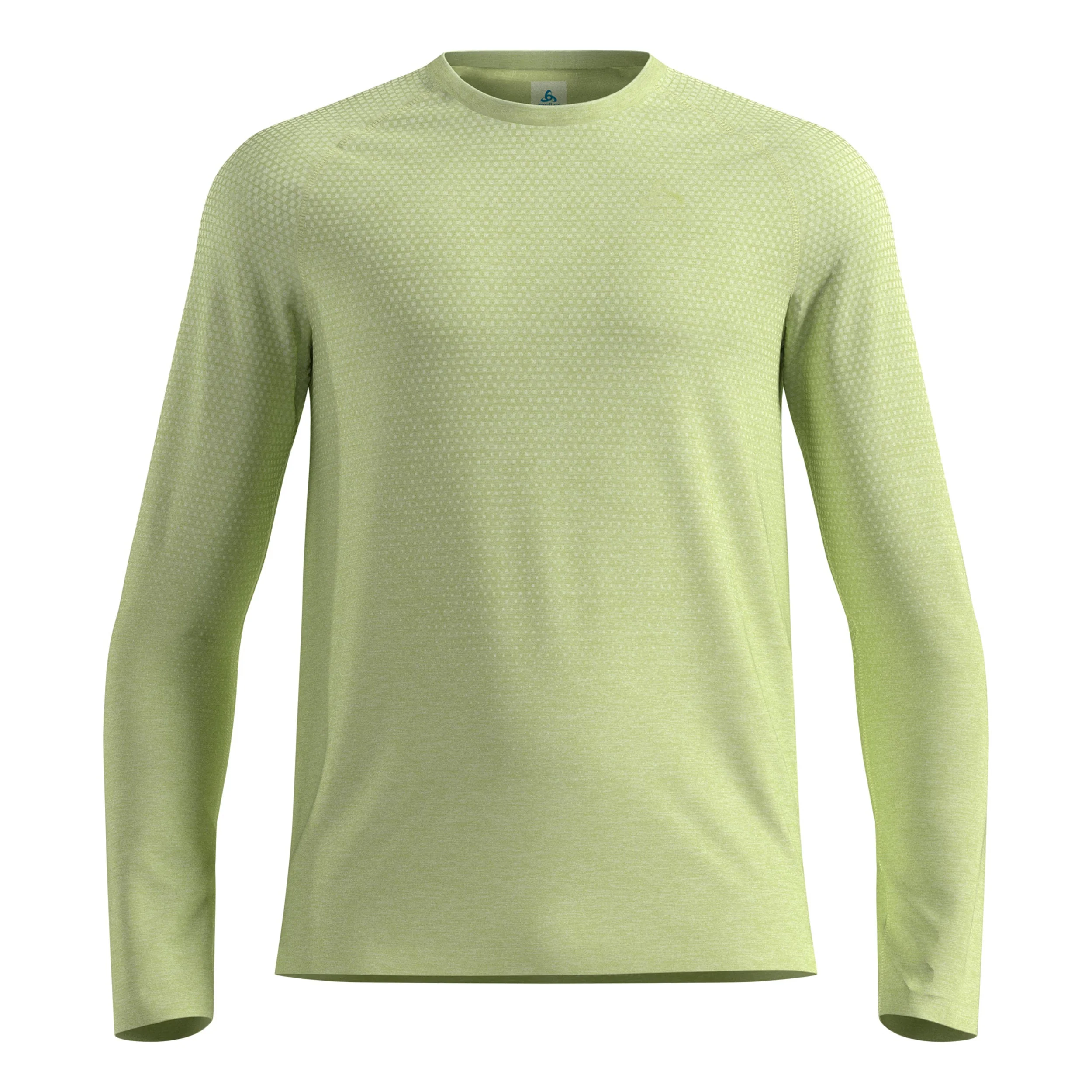 Essential Seamless Crew Neck Haut manches longues Hommes-jaune lemon