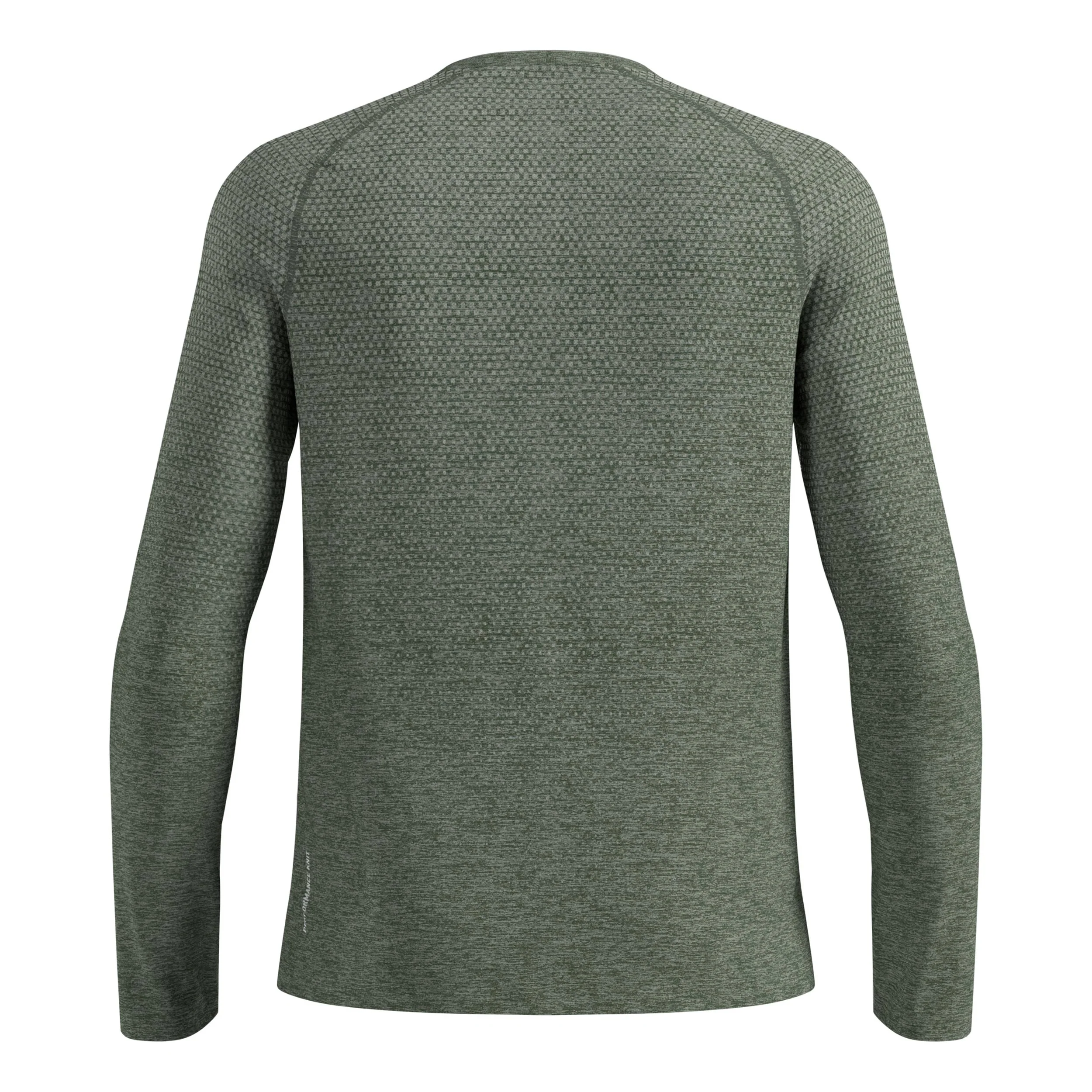 Essential Seamless Crew Neck Haut manches longues Hommes-vert olive - Image 2