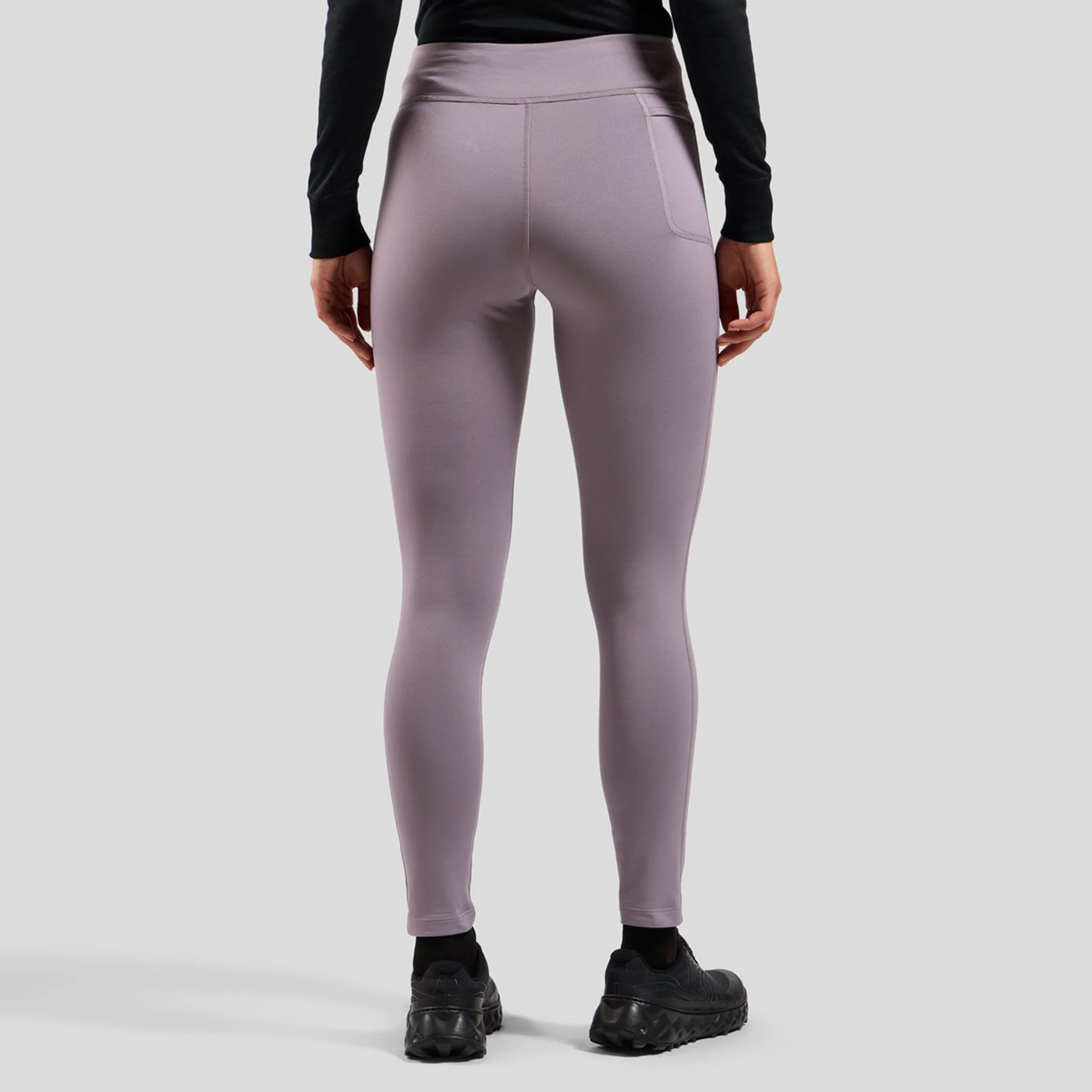 Essential Warm Collant De Course Femmes-Gris - Image 4