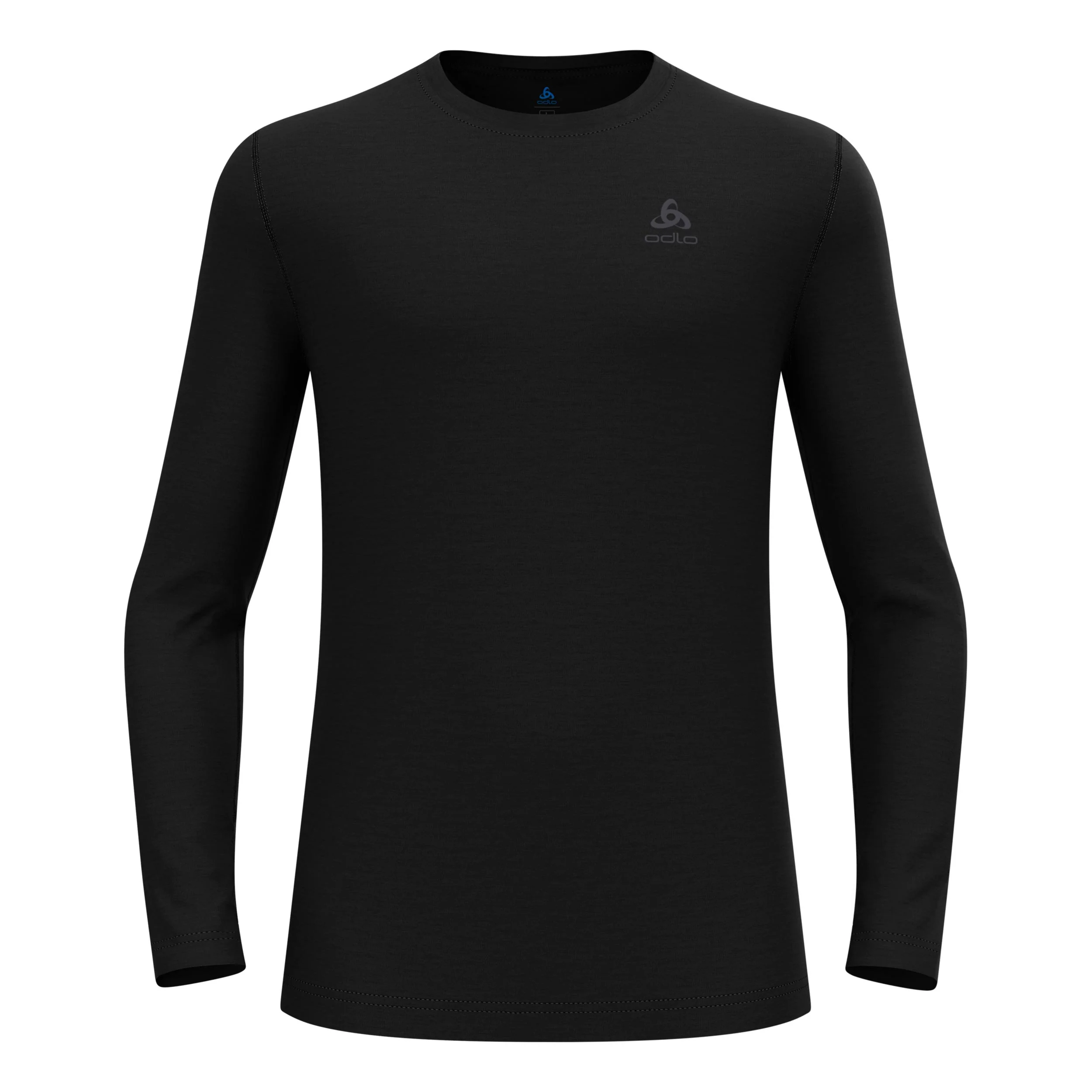 Merino 160Crew Haut Manches Longues Hommes-Noir