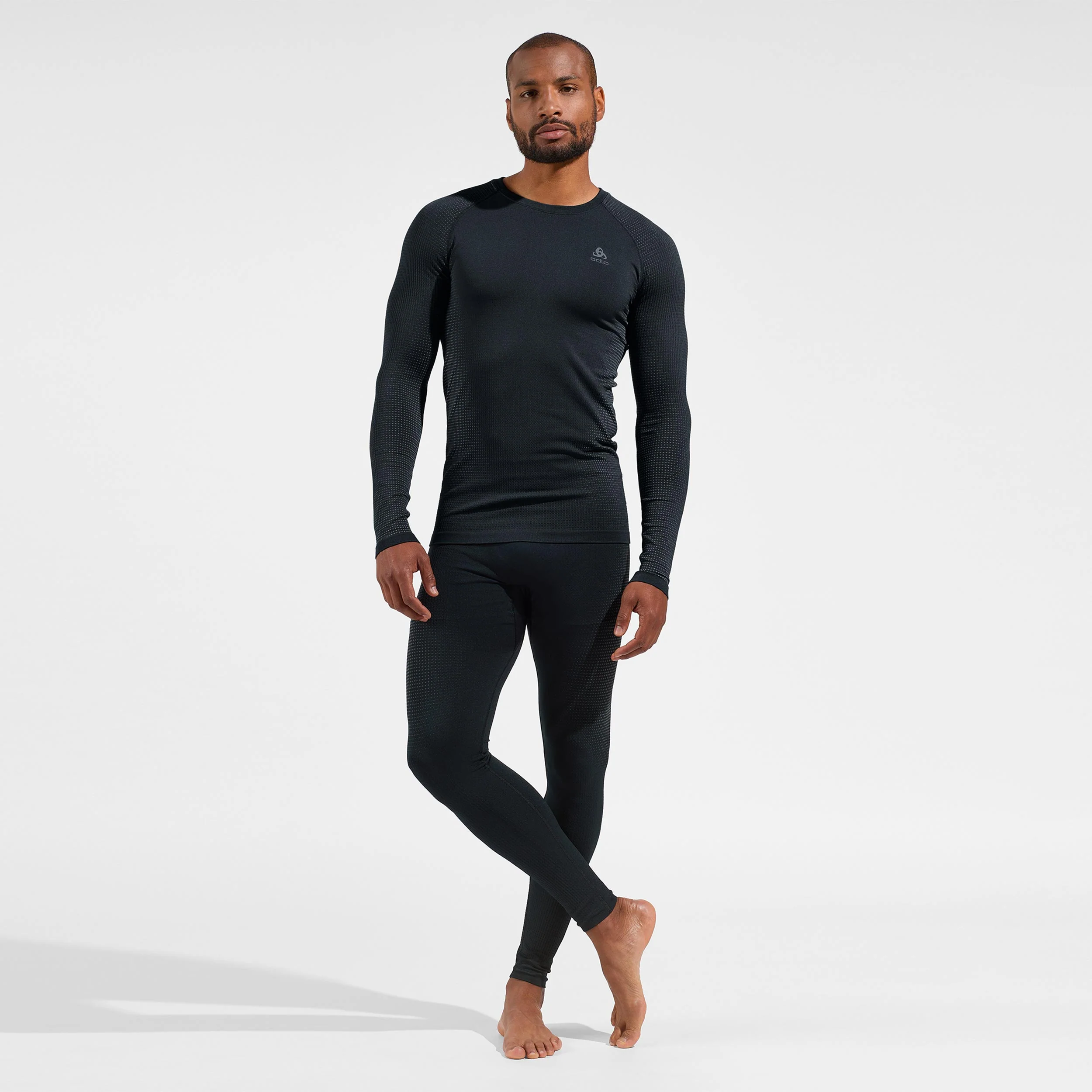 Performance Warm Collant Tight Hommes-Gris - Image 5