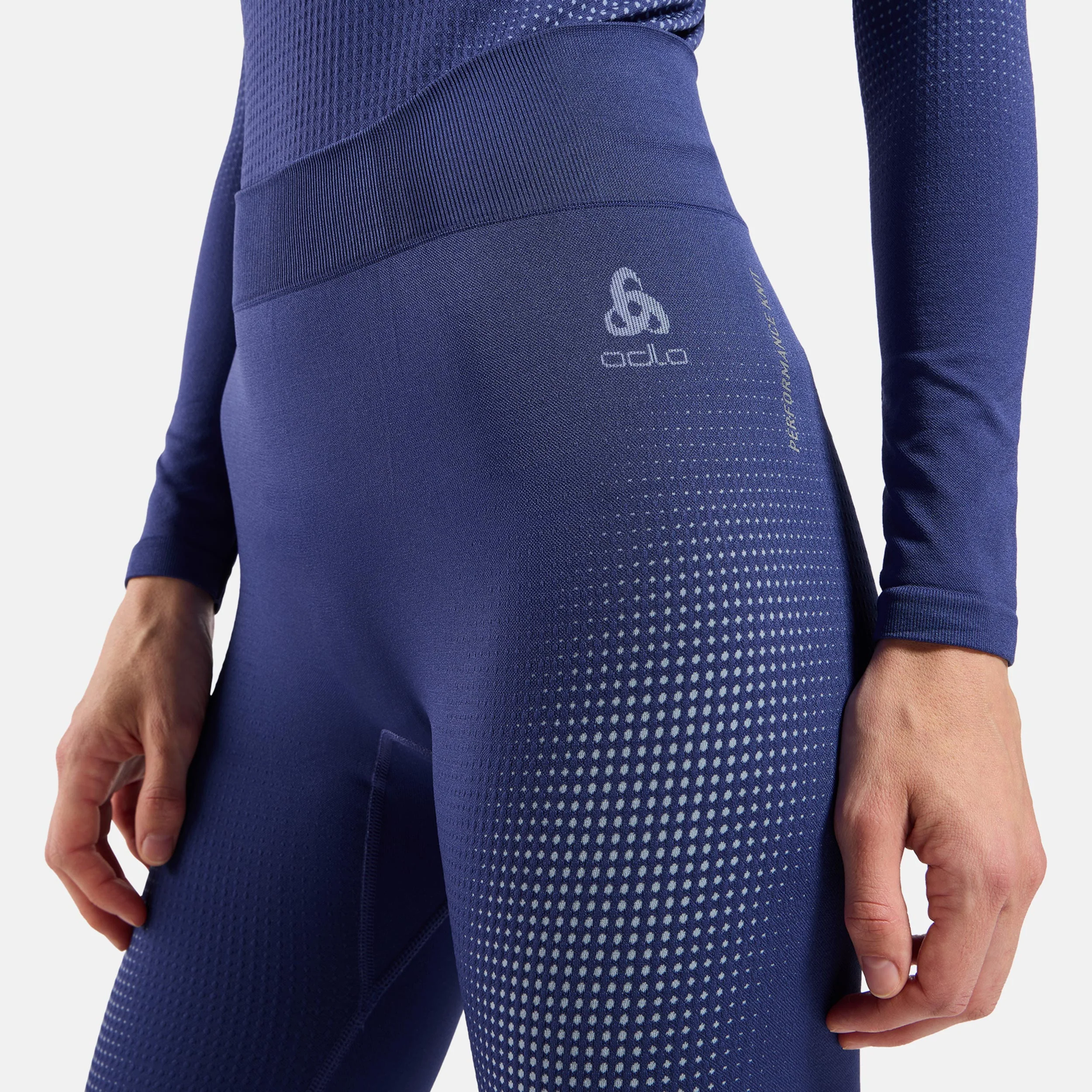 Performance Warm Eco Big Logo Bottom Long Collant tight Femmes-bleu - Image 5