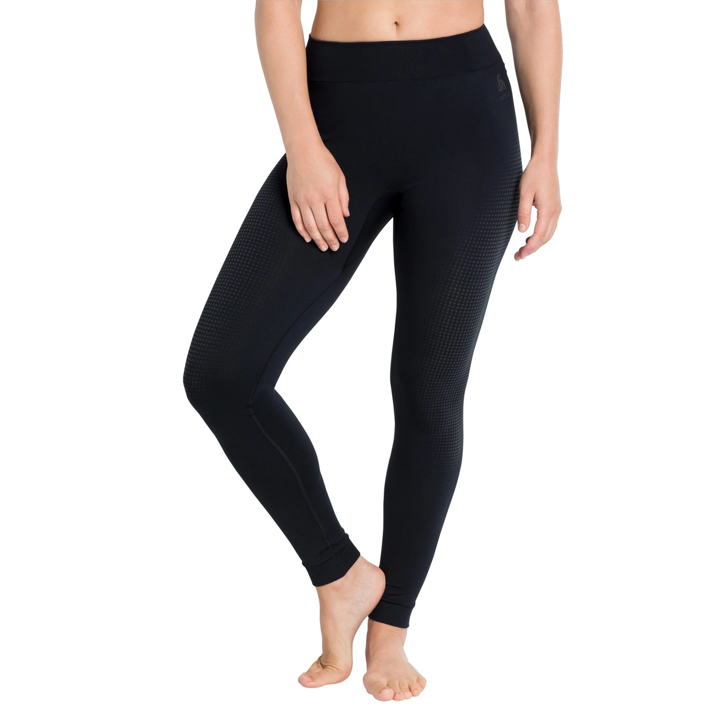 Performance Warm Eco Big Logo Bottom Long Collant Tight Femmes-Noir,Gris - Image 3