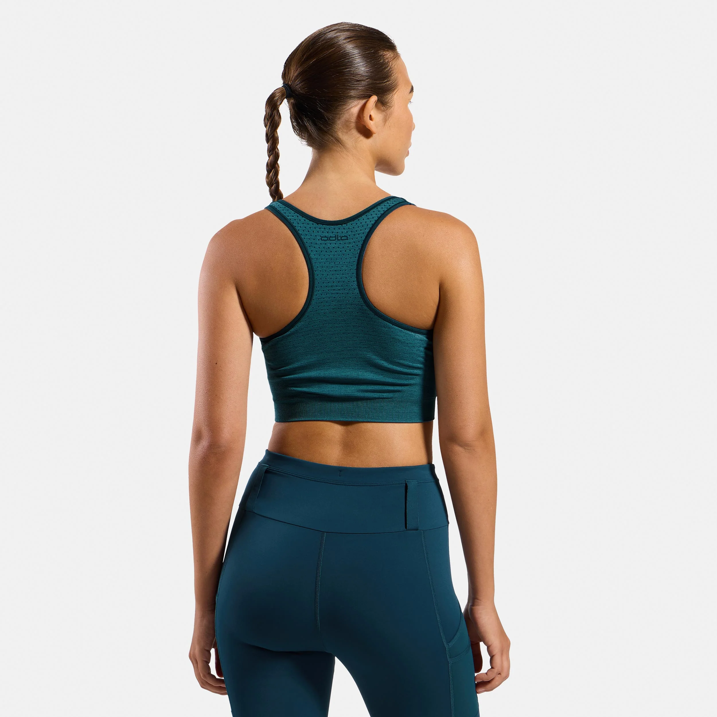 Seamless Medium Padded Sport Soutien-gorge sport Femmes - bleu petrol - Image 2