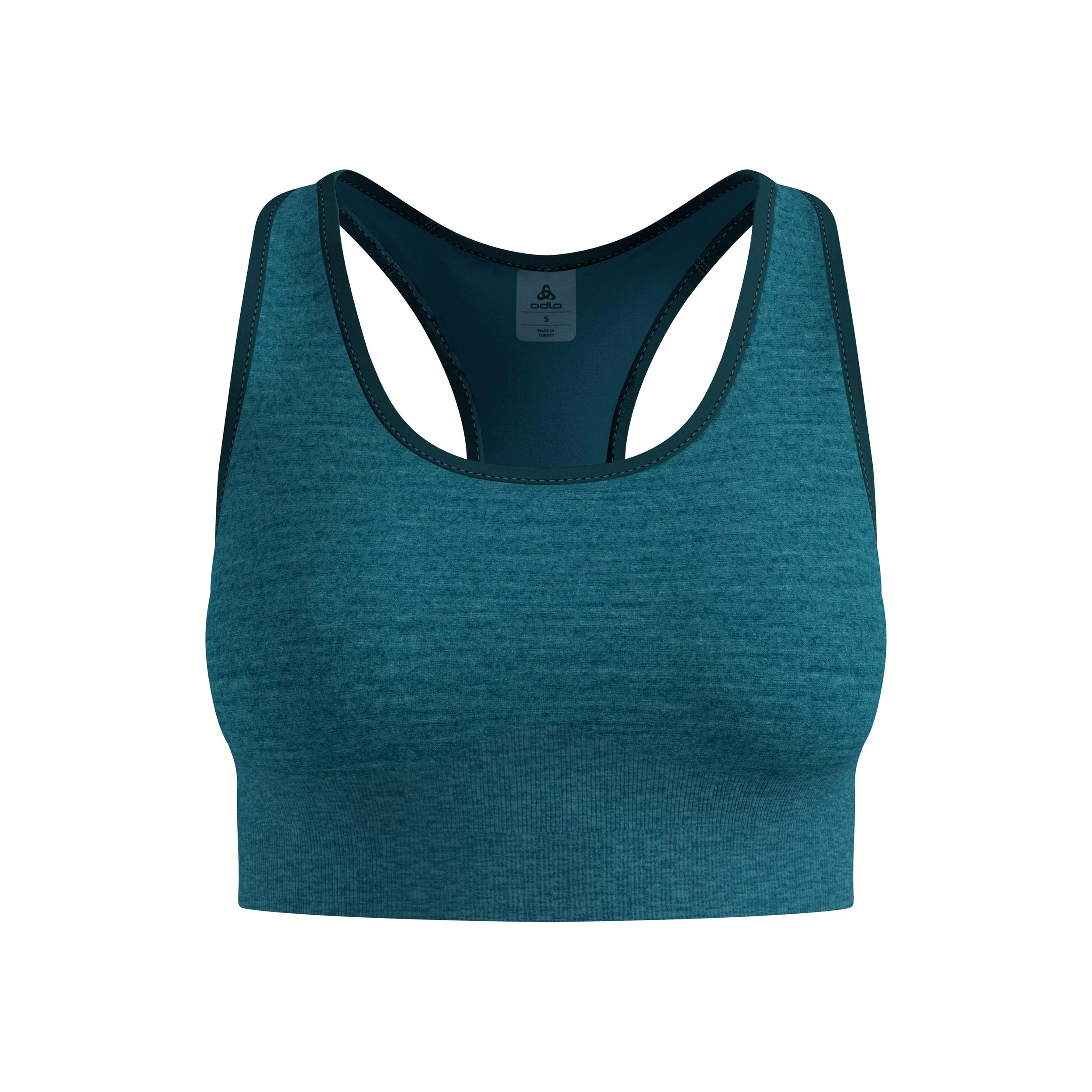 Seamless Medium Padded Sport Soutien-gorge sport Femmes - bleu petrol - Image 6